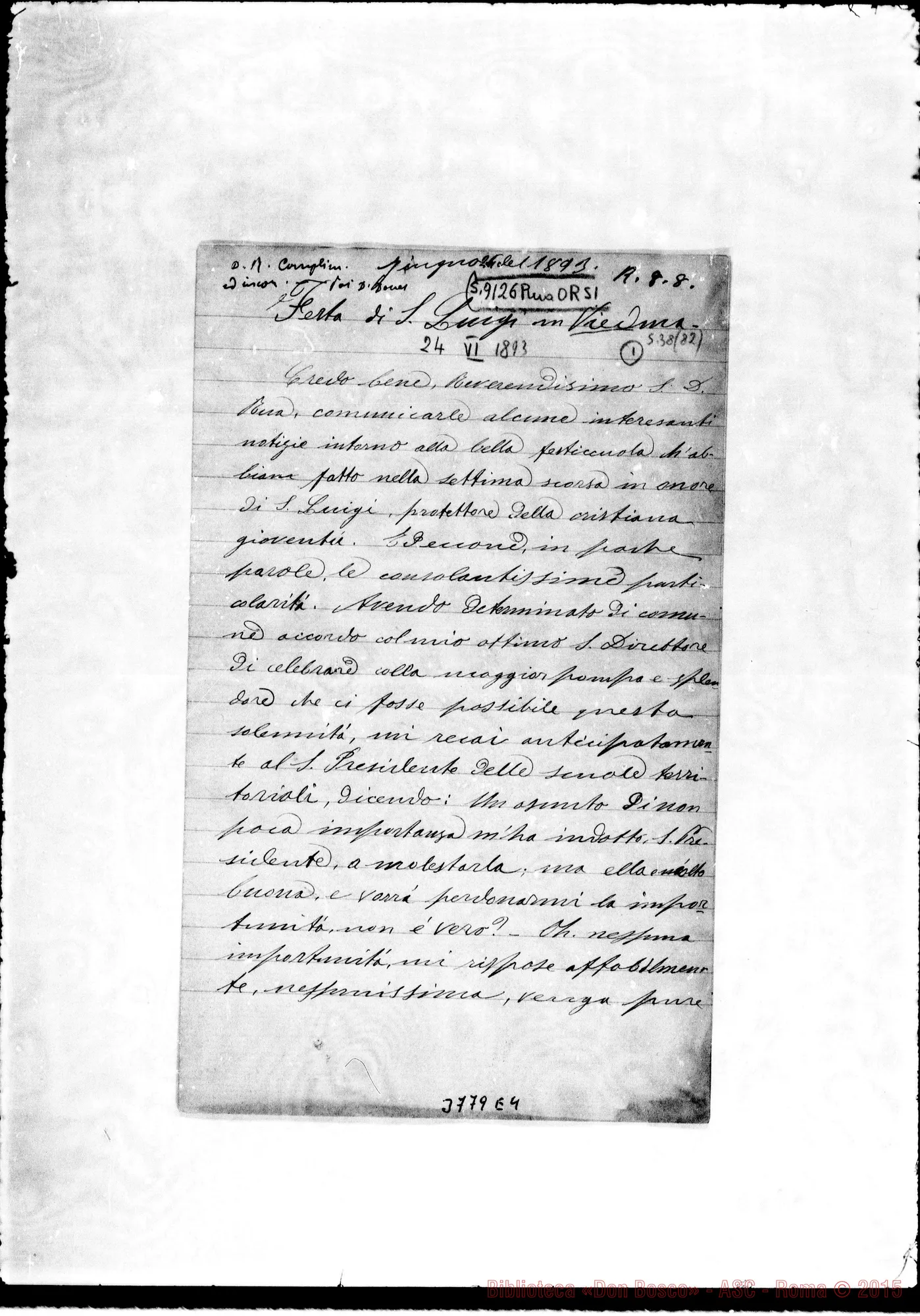 Fotogramma E 4 — « « Viedma, 24-06-1893 Autogr. Rua