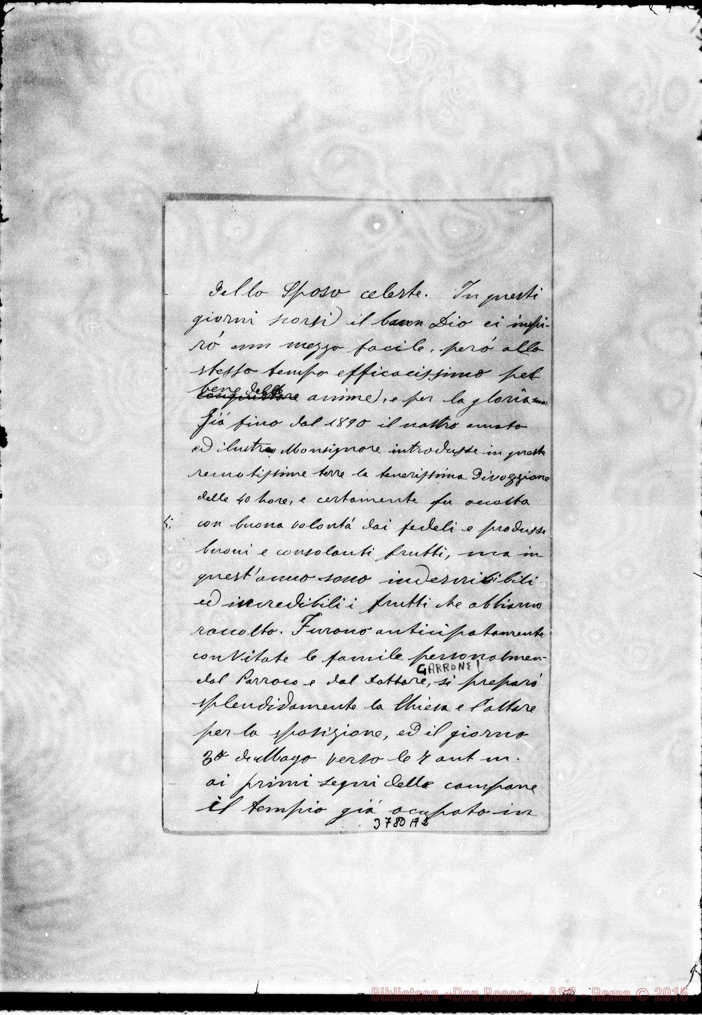 Fotogramma A 2 — « « Viedma, 1893 Autogr. Rua