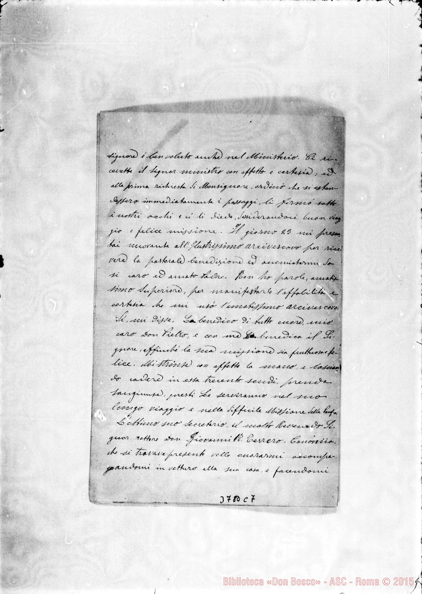 Fotogramma C 7 — « « Gral. Acha, 5-02-1896 Autogr. Rua