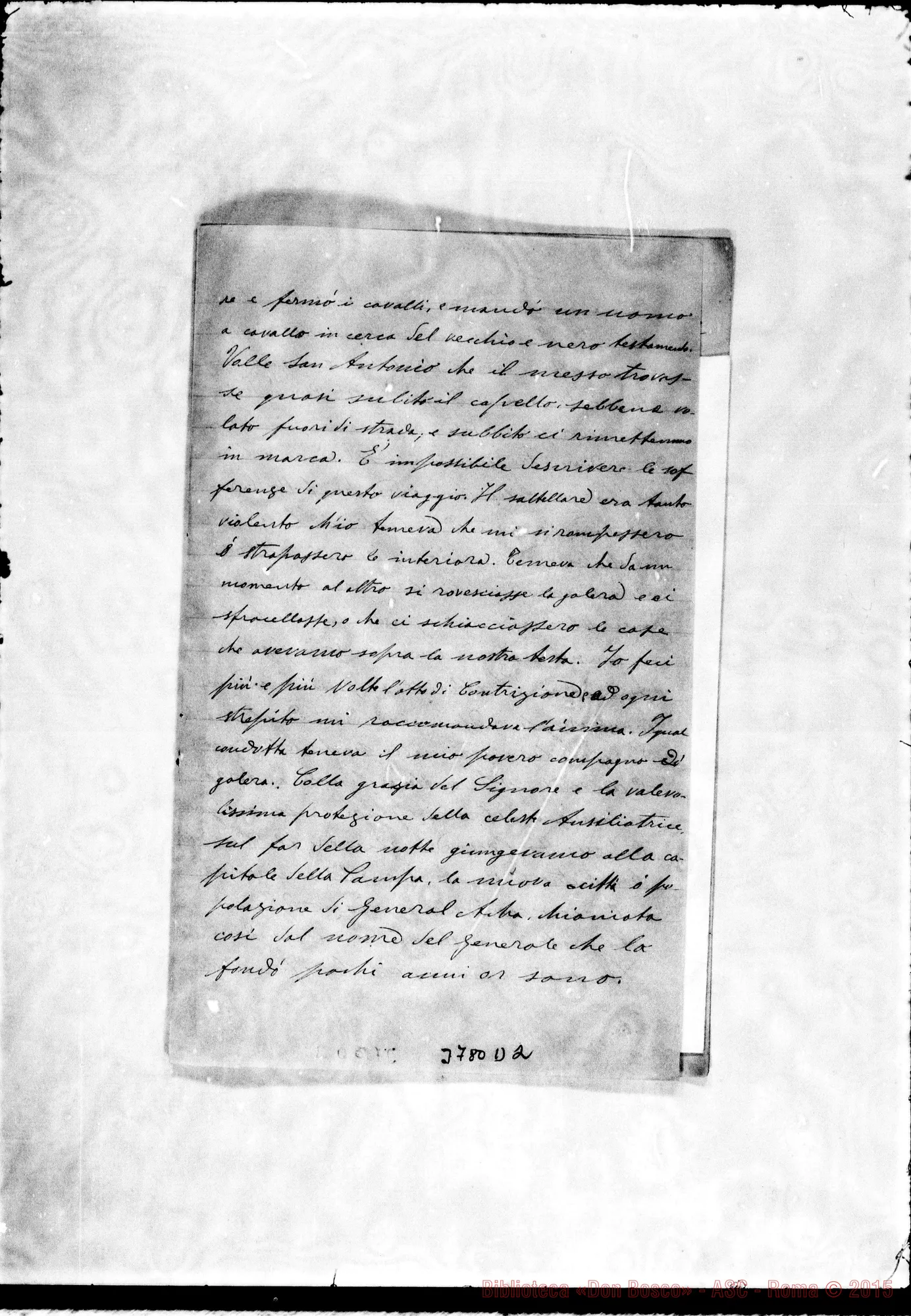 Fotogramma D 2 — « « Gral. Acha, 5-02-1896 Autogr. Rua