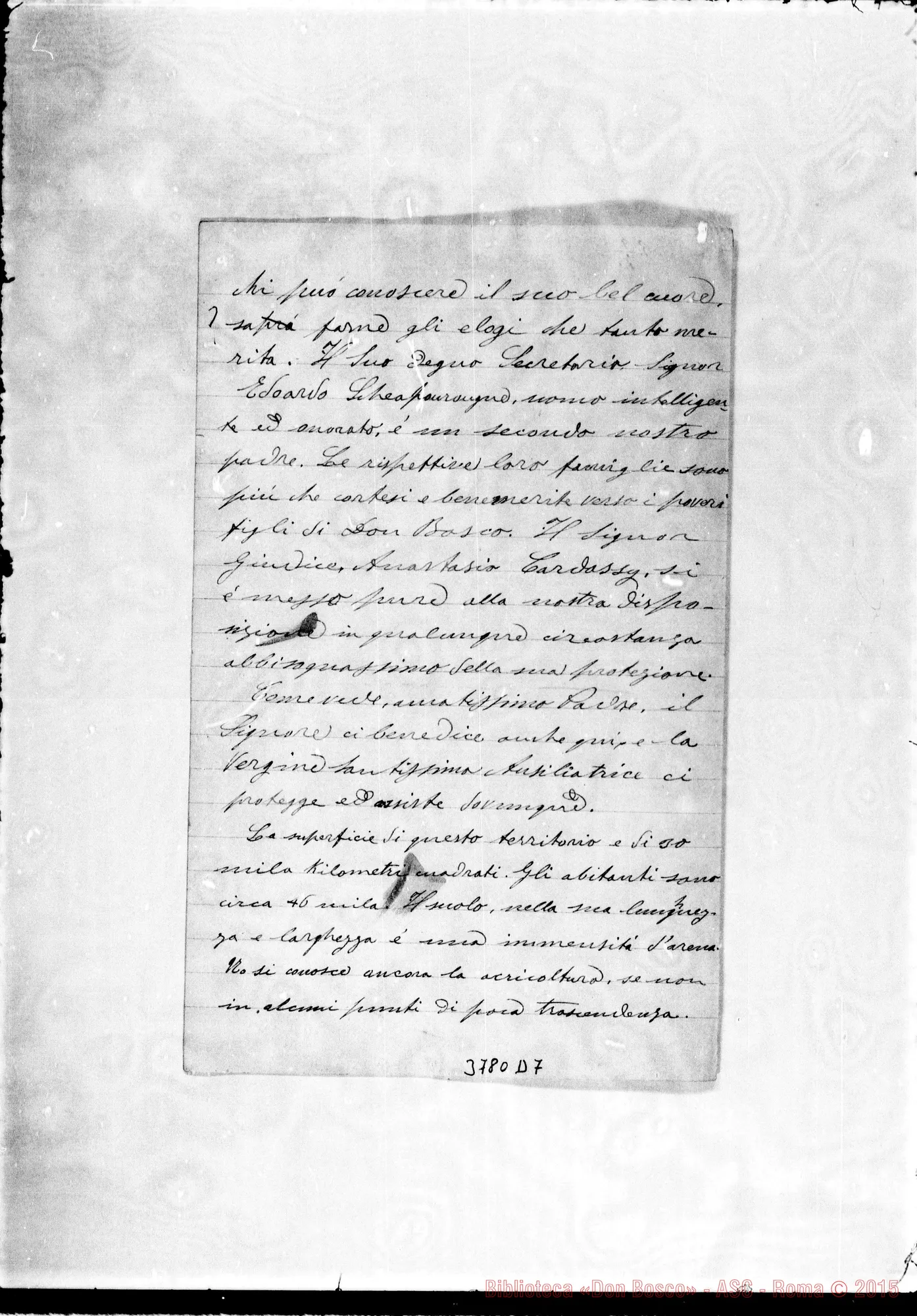Fotogramma D 7 — « « Gral. Acha, 7-03-1896 Autogr. Rua