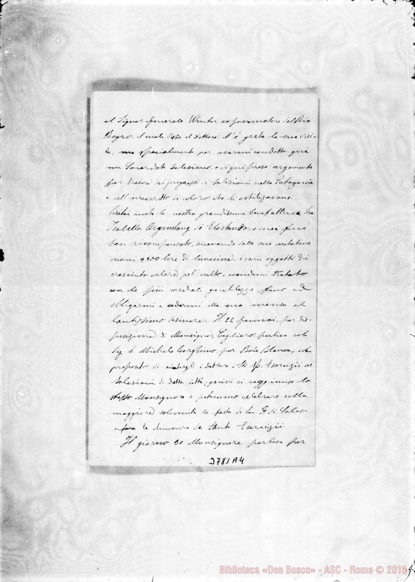 Fotogramma A 4 — « « Gral. Acha, 7-02-1897 Autogr. Rua