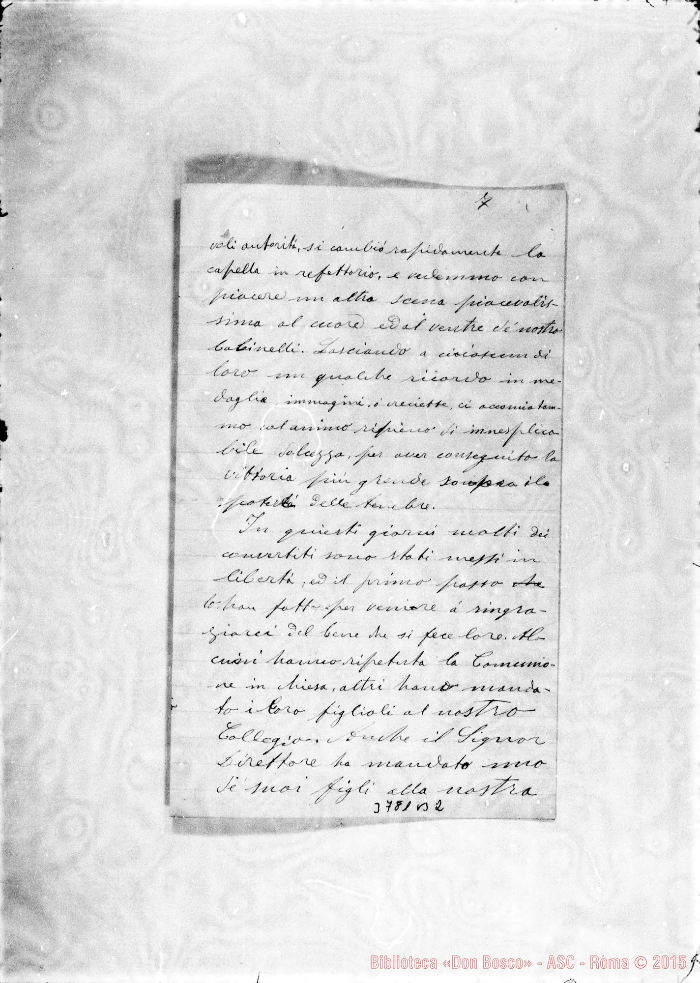 Fotogramma B 2 — « « Pampa, 00-08-1897 Autogr. Rua Fogli sciolti