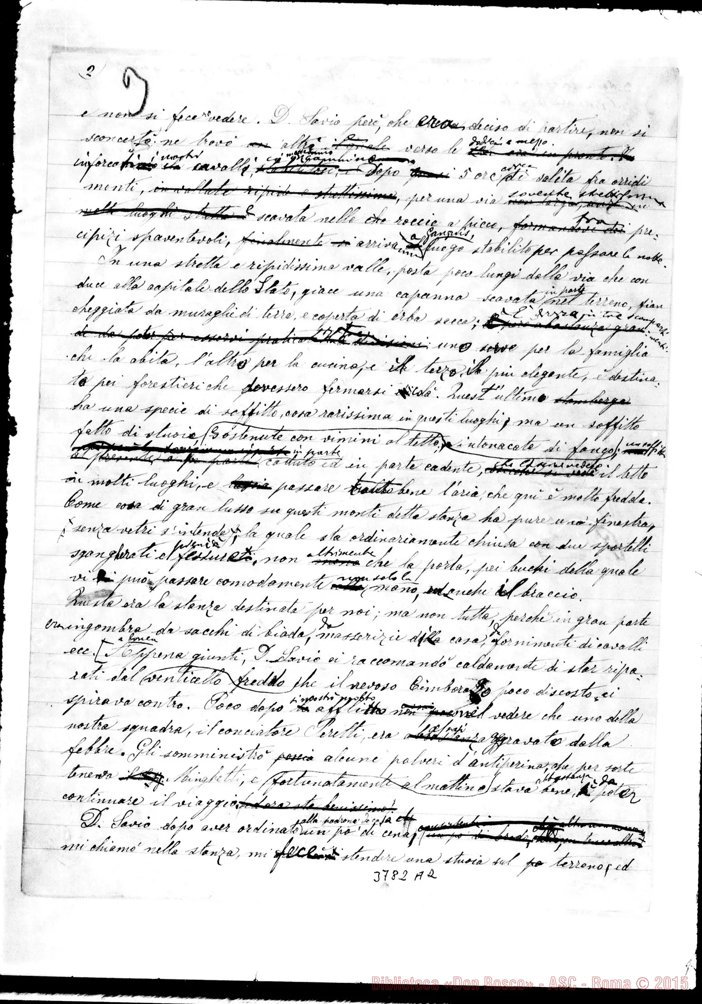 Fotogramma A 2 — Pancheri Giacinto, coad. Riobamba, 21-01-1893 Autogr. Rua