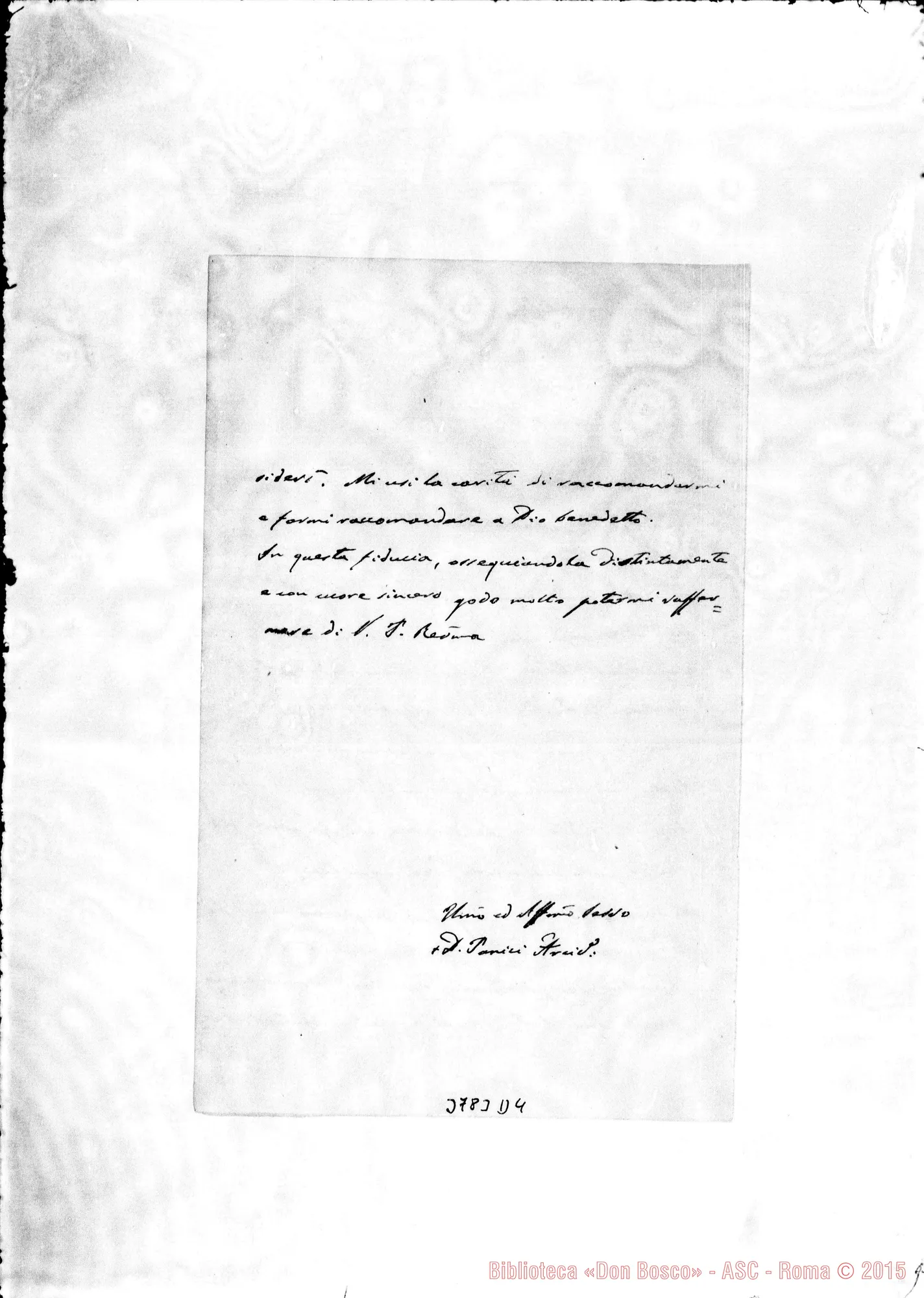 Fotogramma D 4 — Panici Diomede, mons. Roma, 30-03-1907