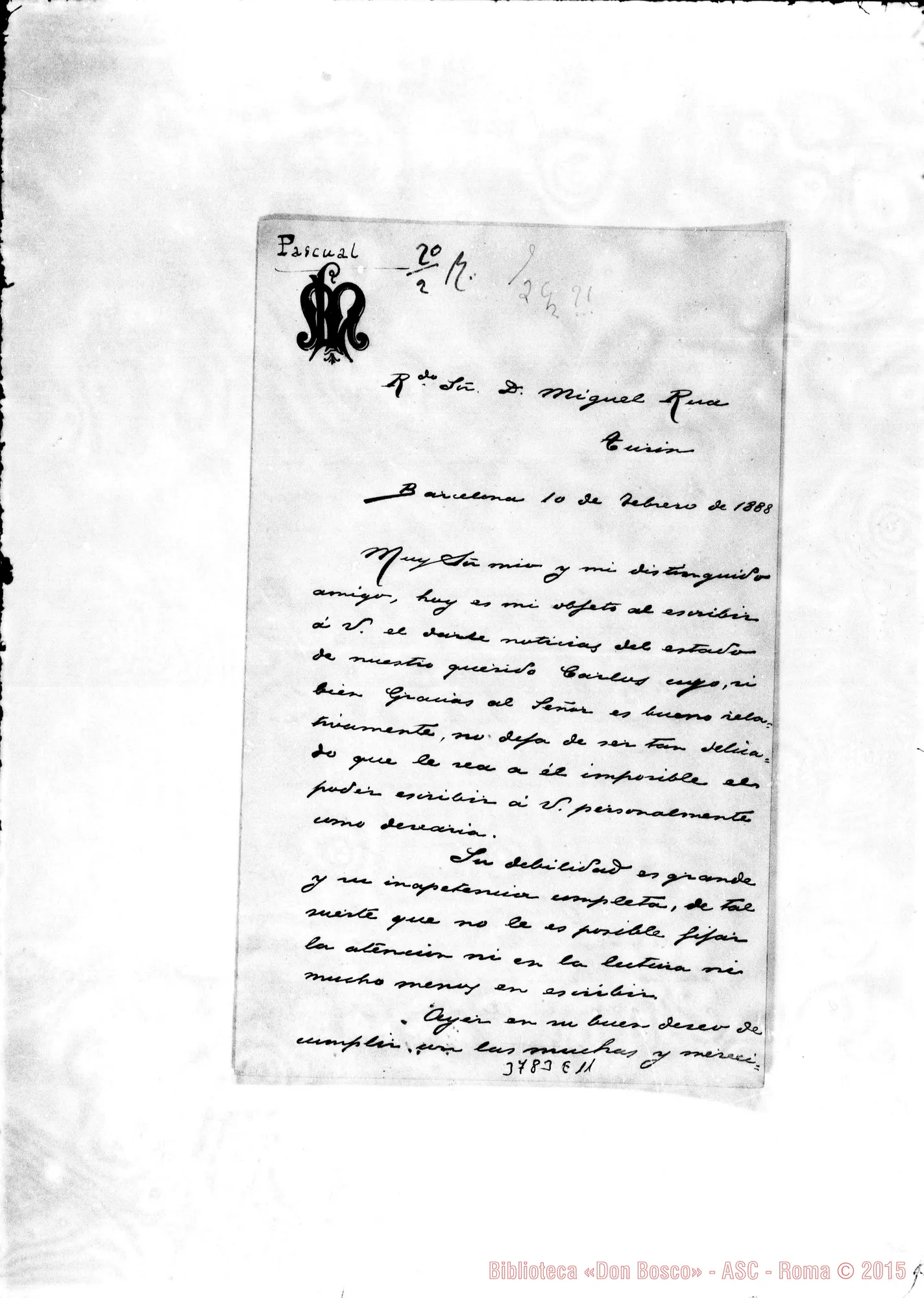 Fotogramma E 11 — Pascual Luis Barcelona, 10-02-1888