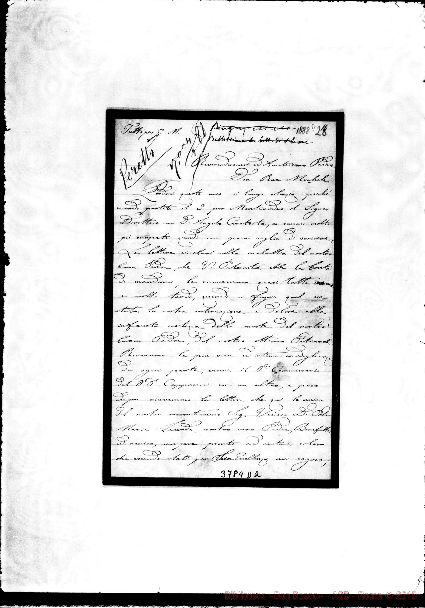 Fotogramma D 2 — « « Niterói, 28-02-1888 Autogr. Rua