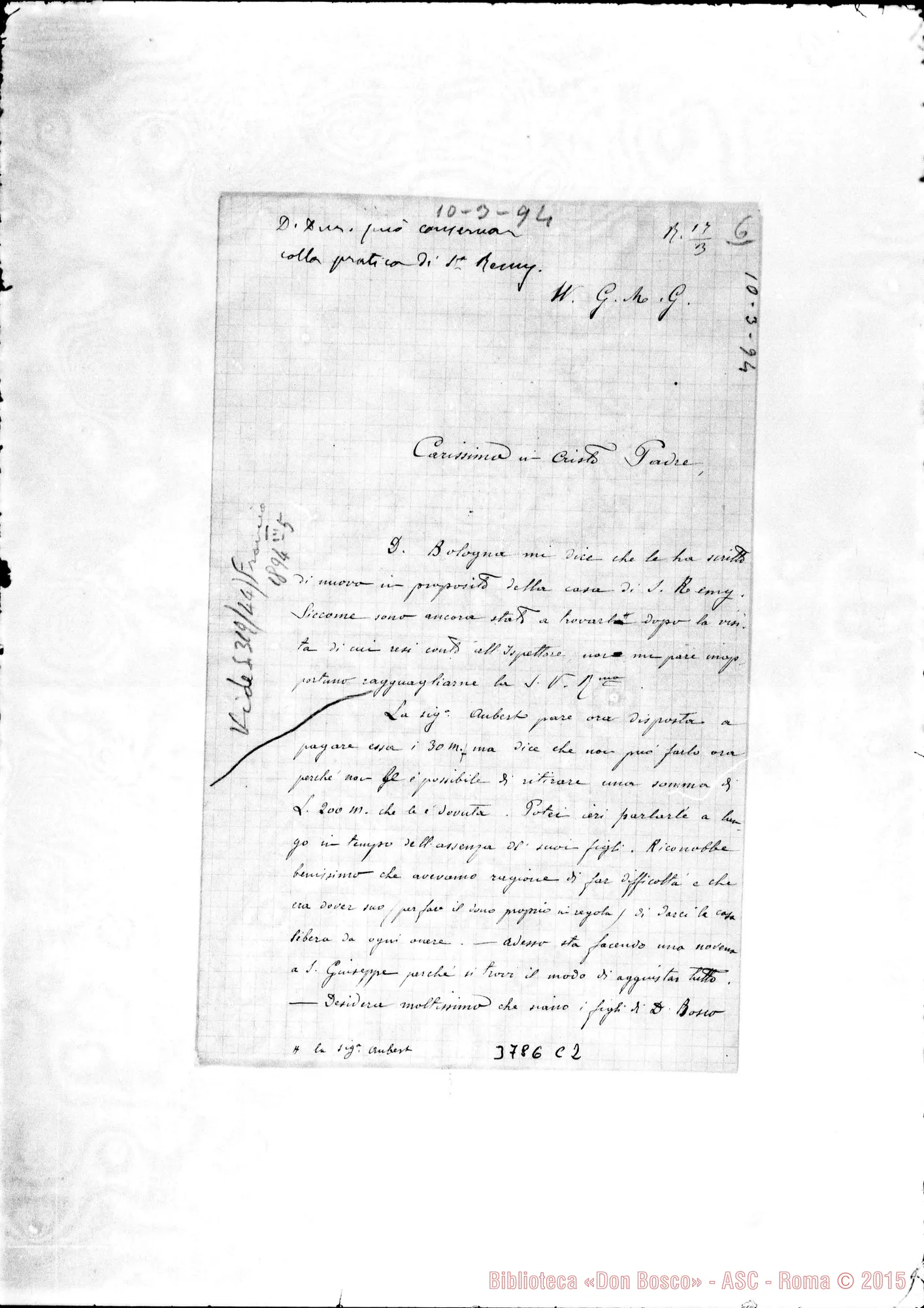Fotogramma C 2 — « « La Navarra, 10-03-1894 Autogr. Rua