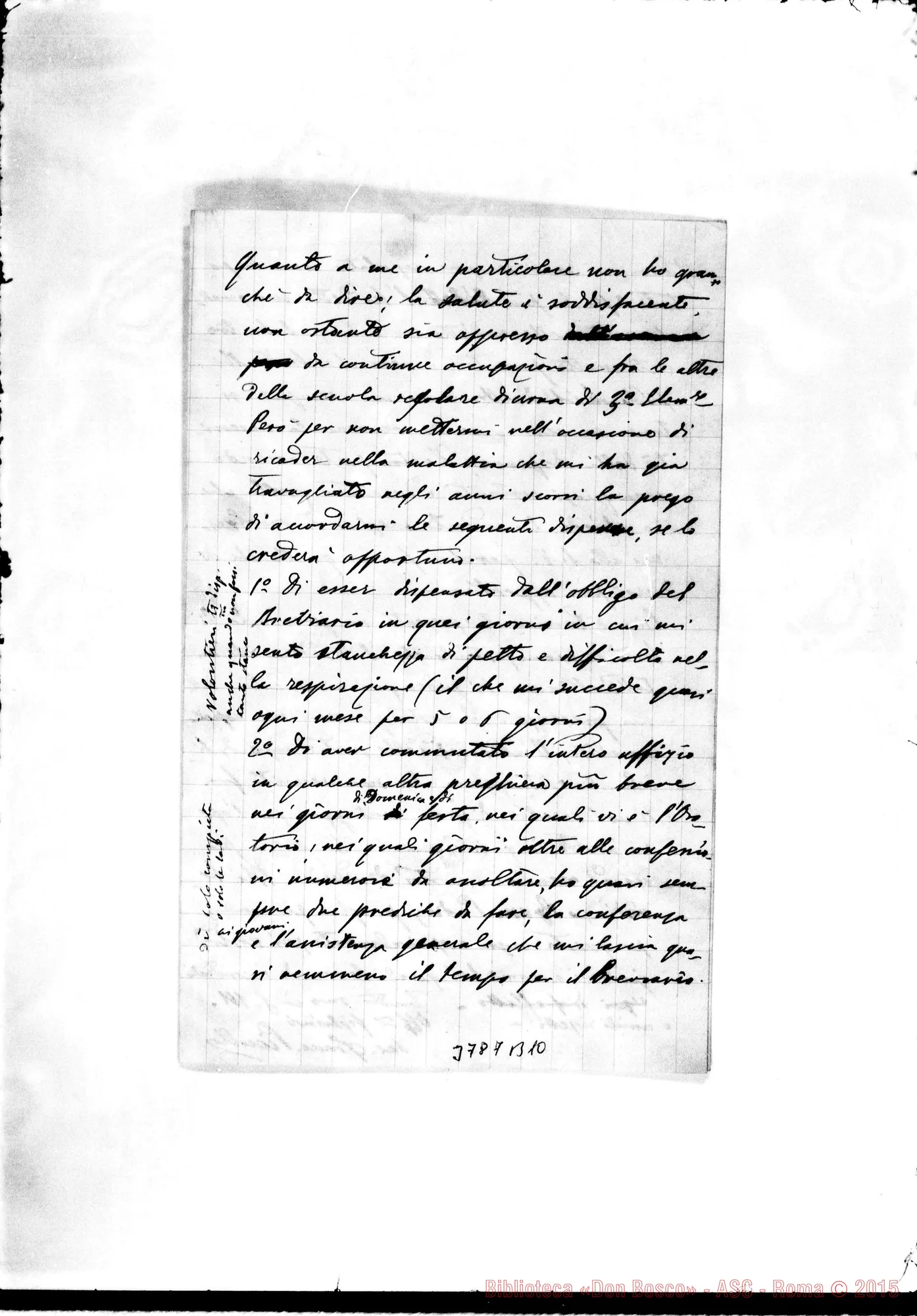 Fotogramma B 10 — « « Catania, 7-03-1889 Autogr. Rua