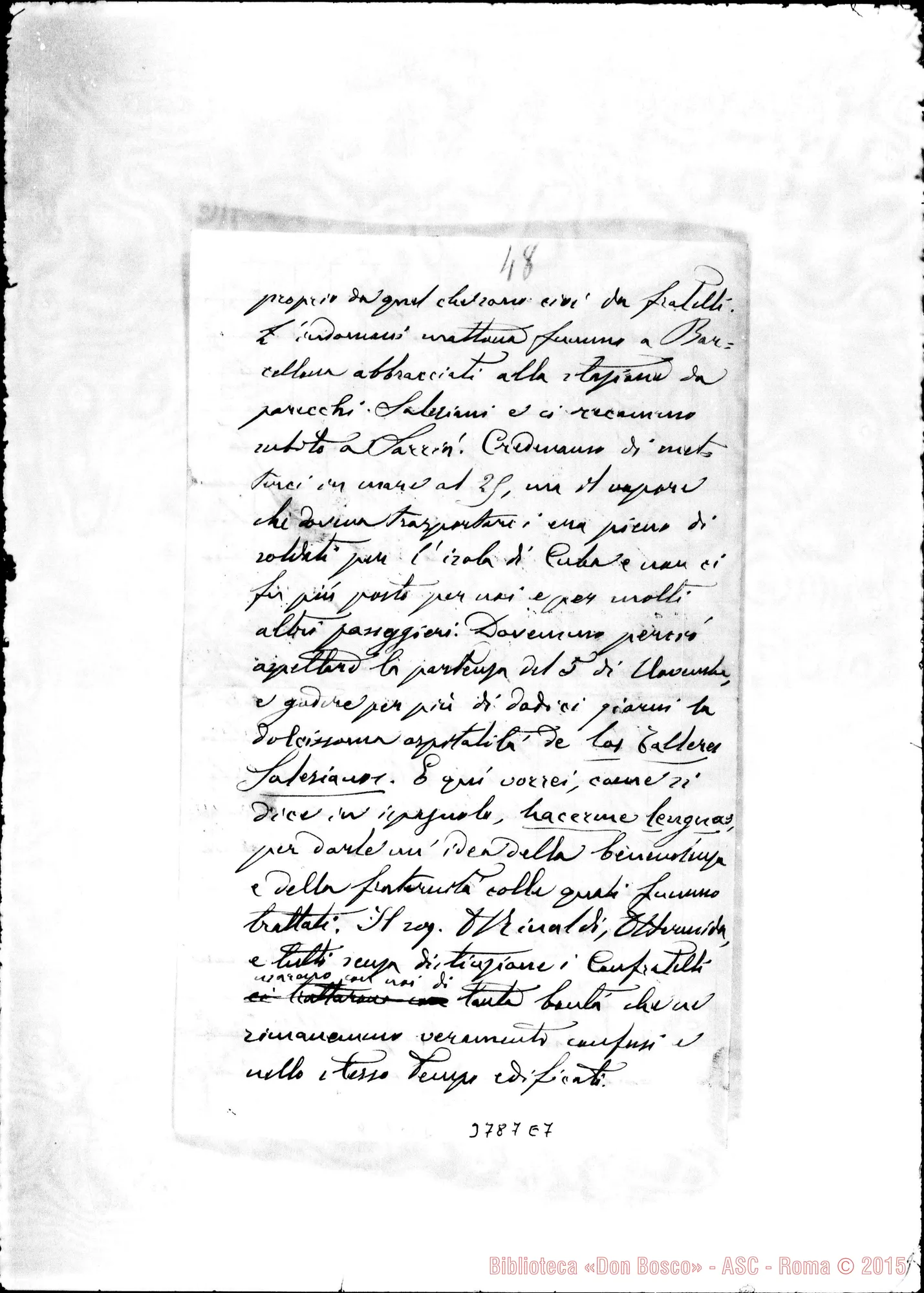 Fotogramma E 7 — « « Dal «López”, 6-11-1892