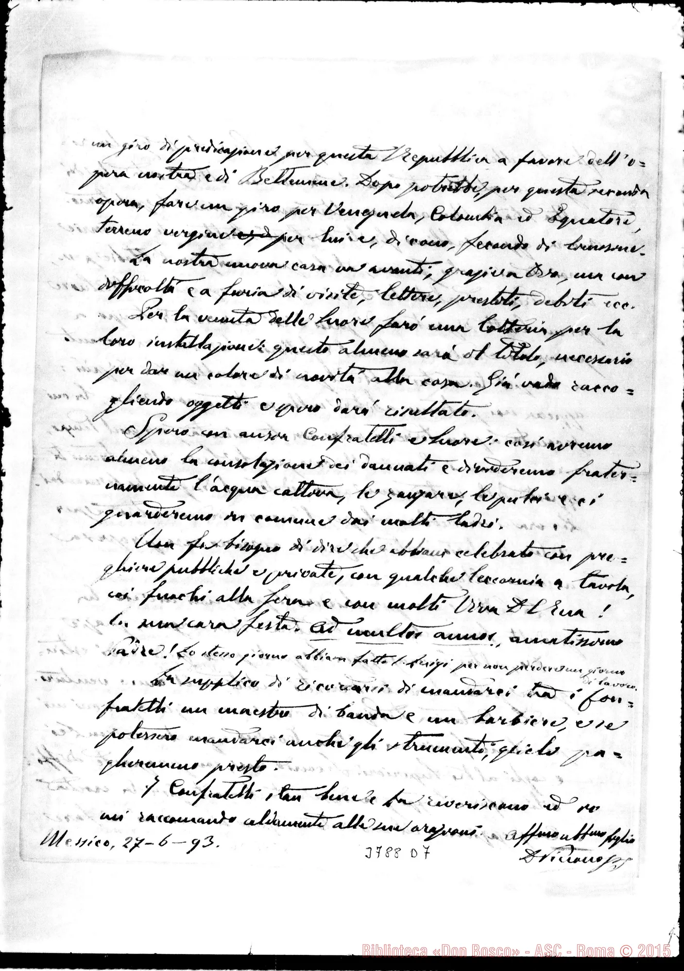 Fotogramma D 7 — « « México, 27-06-1893 Autogr. Rua