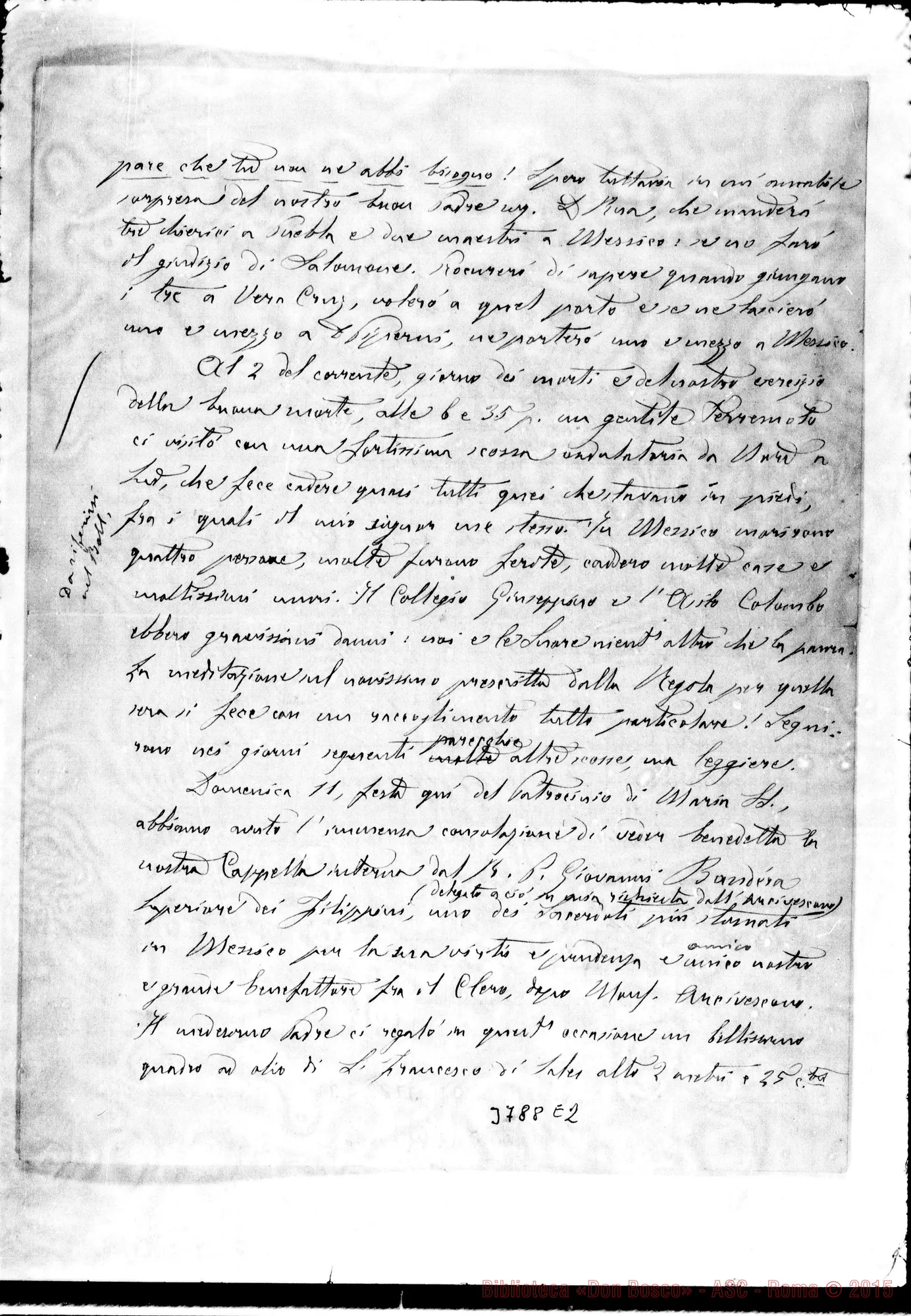 Fotogramma E 2 — « « México, 13-11-1894 Autogr, Rua