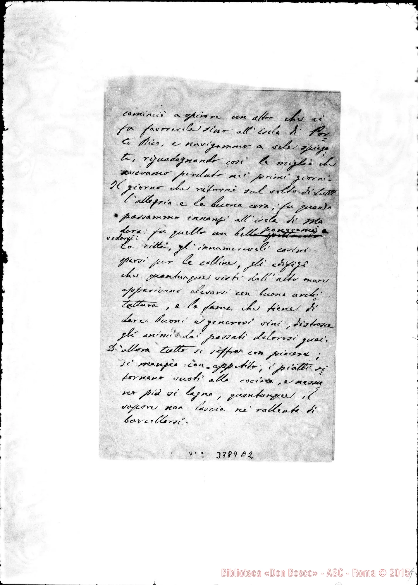 Fotogramma E 2 — « « Dal «Catalogna», 21-12-1893