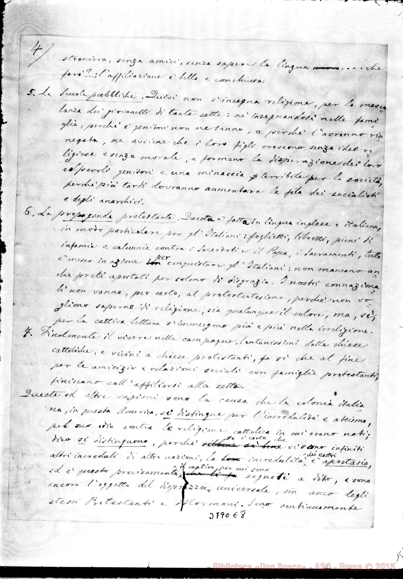 Fotogramma E 8 — « « S. Francisco, 15-08-1897 Autogr. Rua