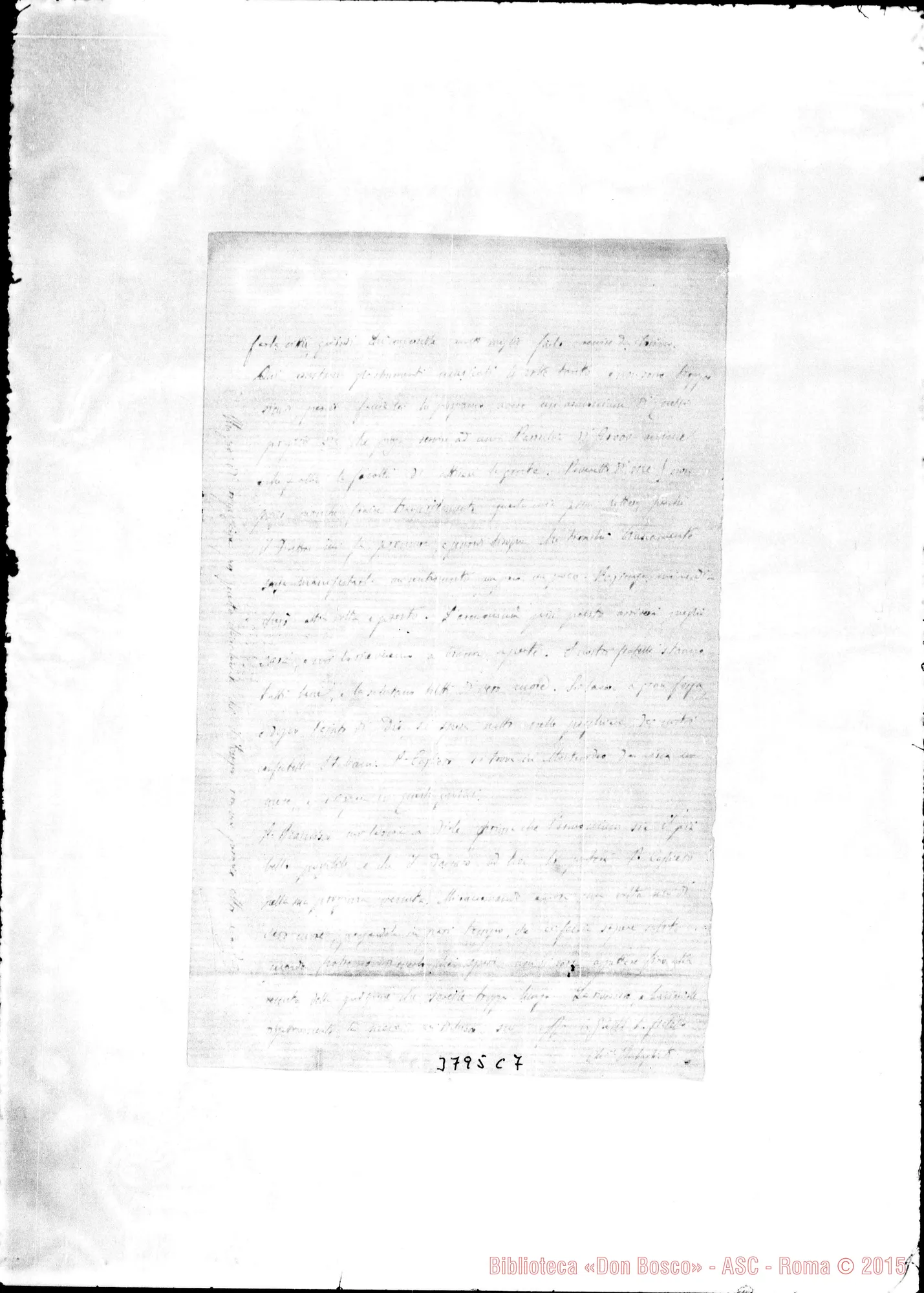 Fotogramma C 7 — Rabagliati Evasio, SDB Buenos Aires, 5-03-1877 Autogr. Rua
