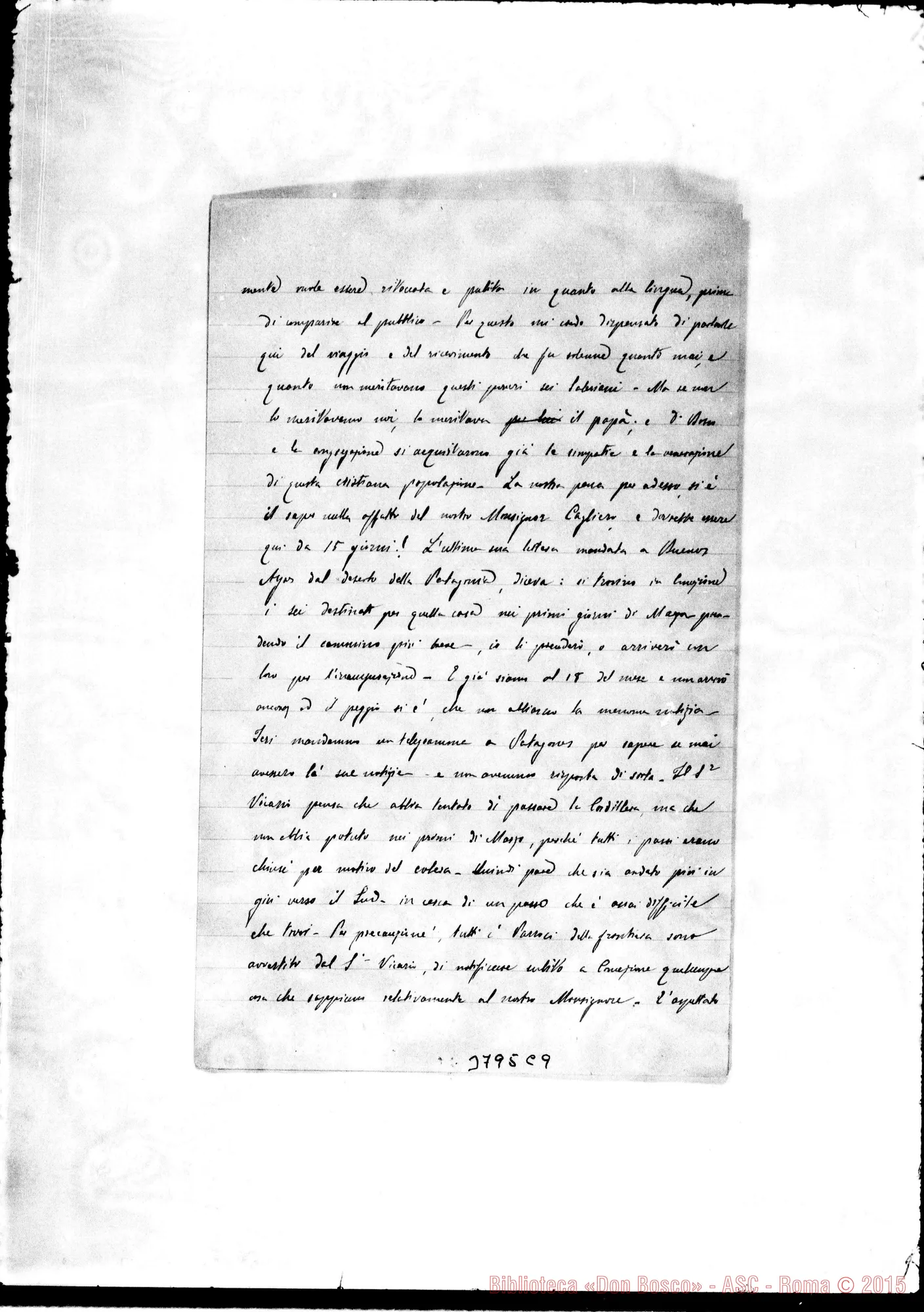 Fotogramma C 9 — « « Concepción, 18-03-1877 Autogr. Rua