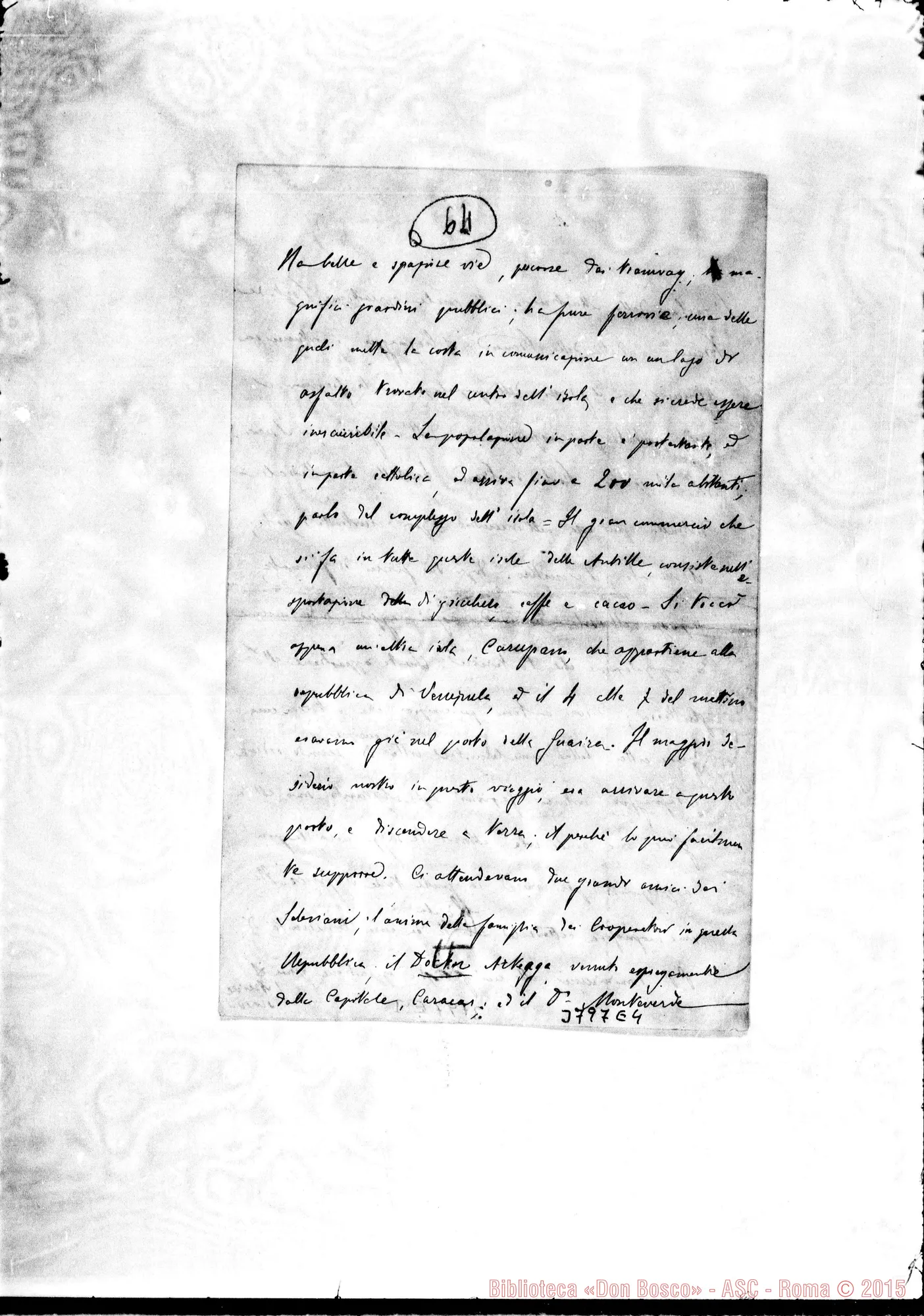 Fotogramma E 4 — « « Mar Antille, 6-03-1891