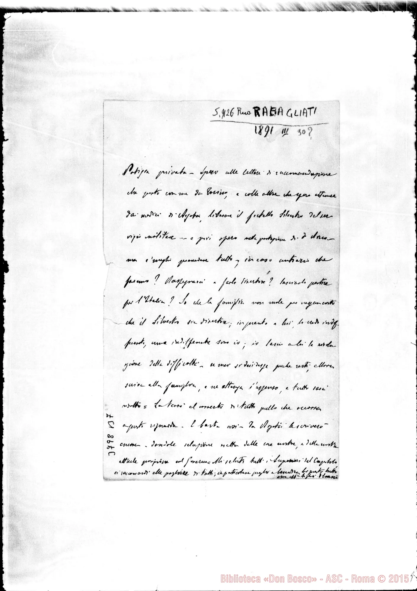 Fotogramma B 7 — ” « R. Magdalena, 30-03-1891
