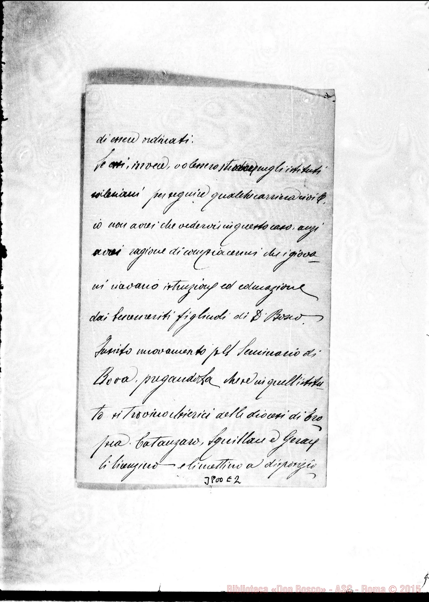 Fotogramma E 2 — « « Nicastro, 26-10-1907 Autogr. Rua