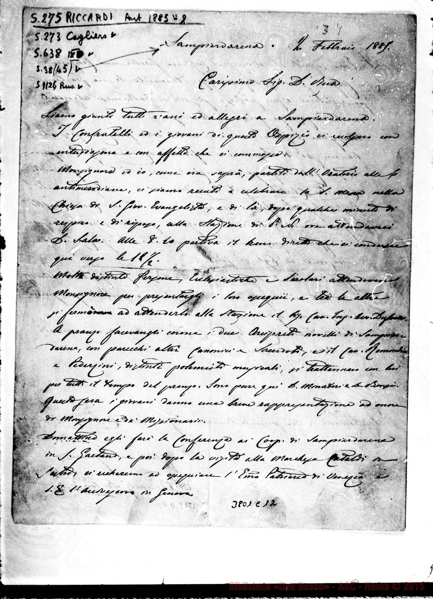 Fotogramma C 12 — Riccardi Antonio, SDB Sampierdarena, 2-02-1885
