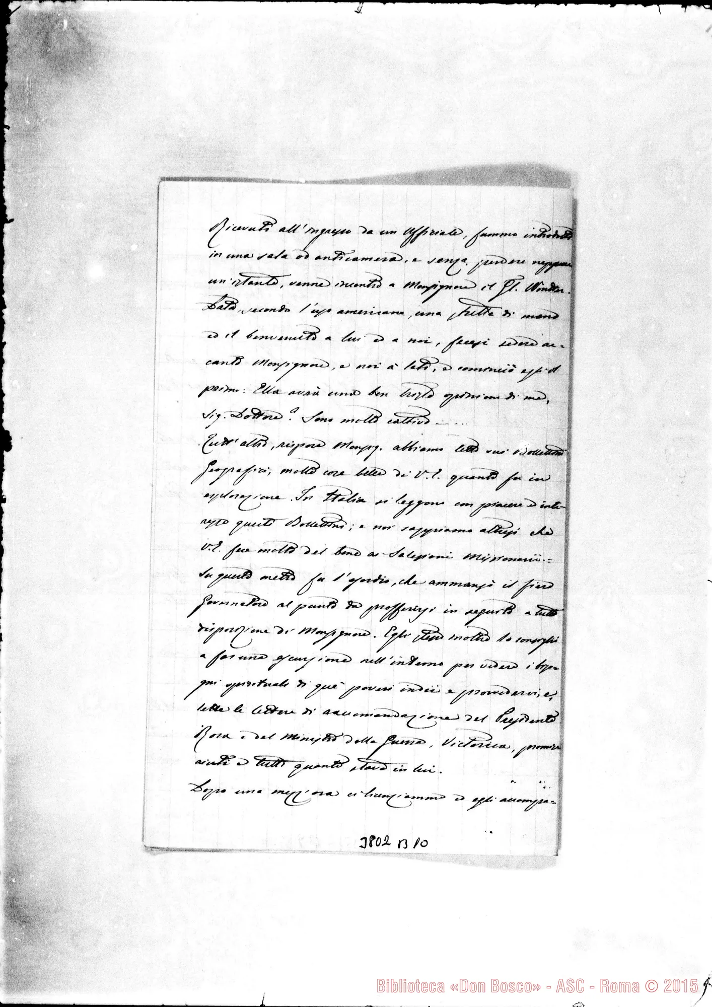 Fotogramma B 10 — « « Patagones, 16-07-1885 Autogr. Rua