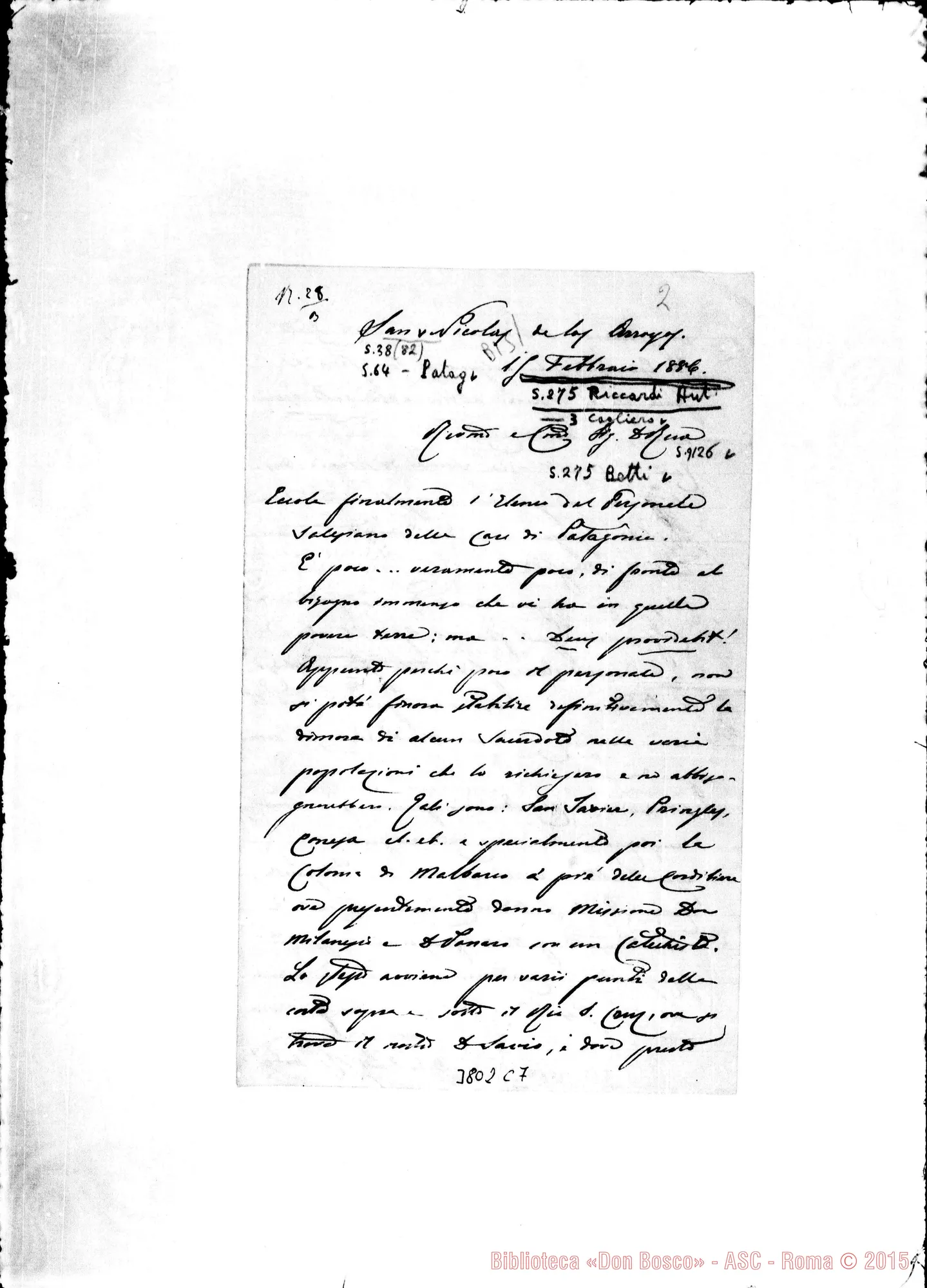 Fotogramma C 7 — « « S. Nicolás, 15-02-1886