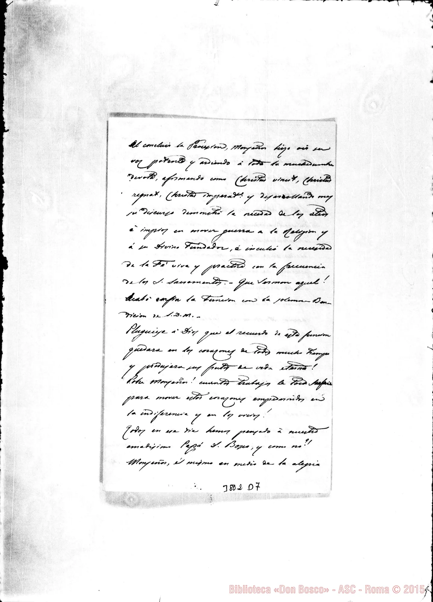 Fotogramma D 7 — « « Patagones, 26-06-1886 Autogr. Rua