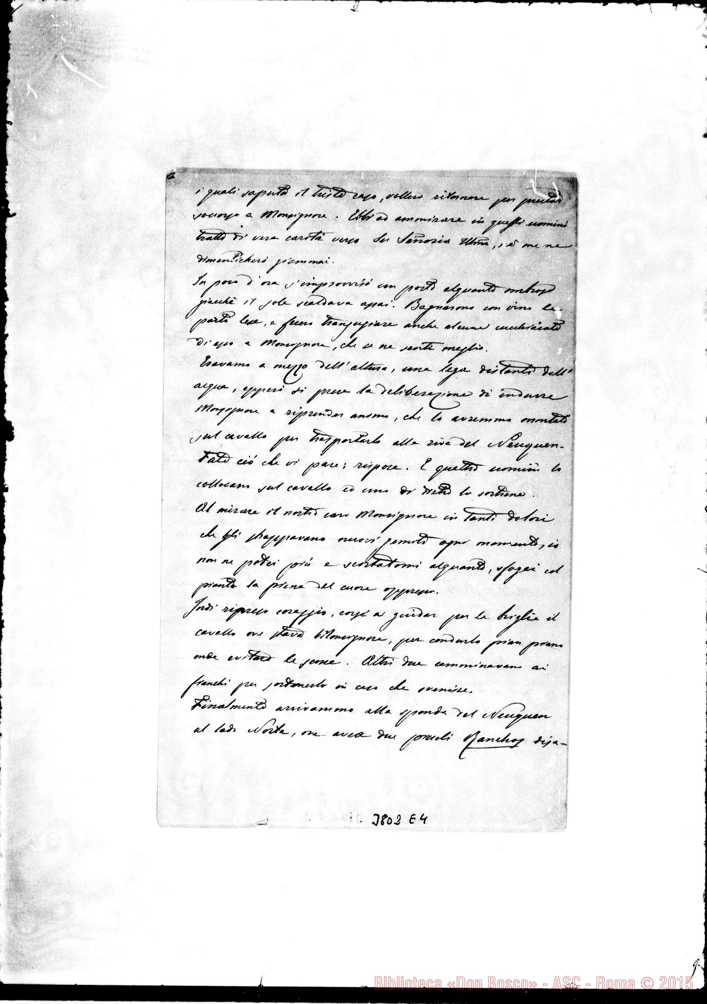 Fotogramma E 4 — « « Patagones, 31-03-1887 Autogr. Rua