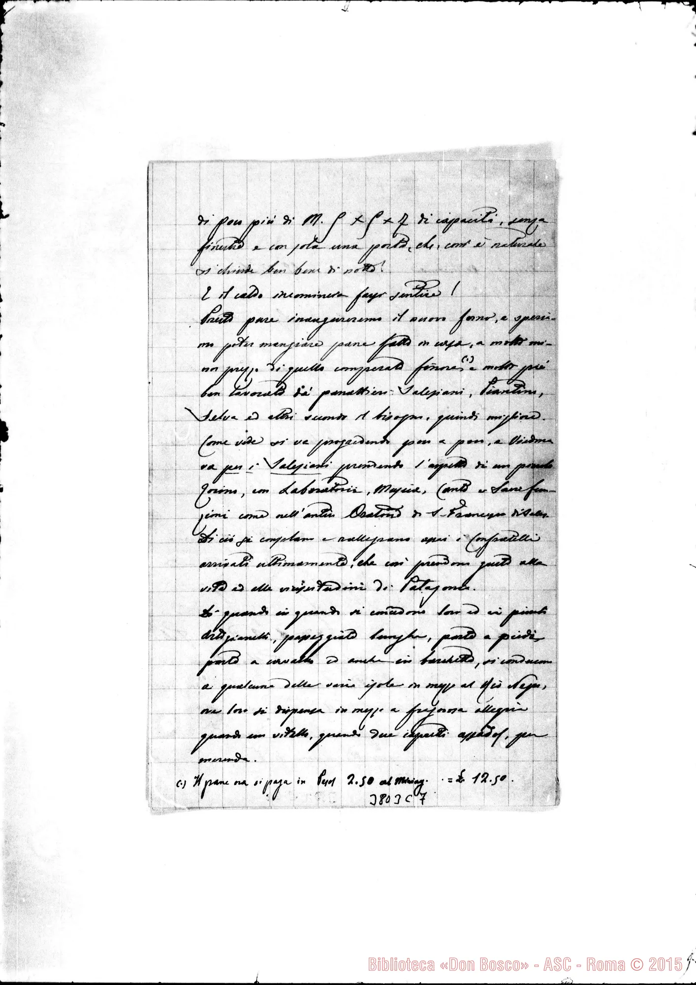Fotogramma C 7 — « « Viedma, 19-10-1889 Autogr. Rua