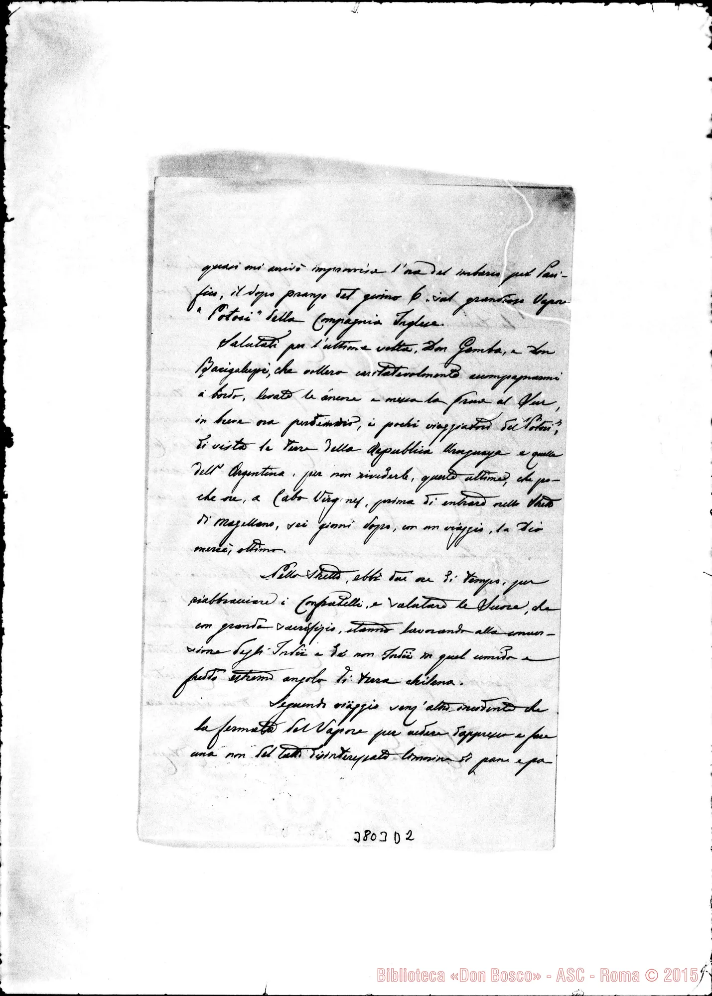 Fotogramma D 2 — « « Lima, 29-09-1891 Autogr. Rua