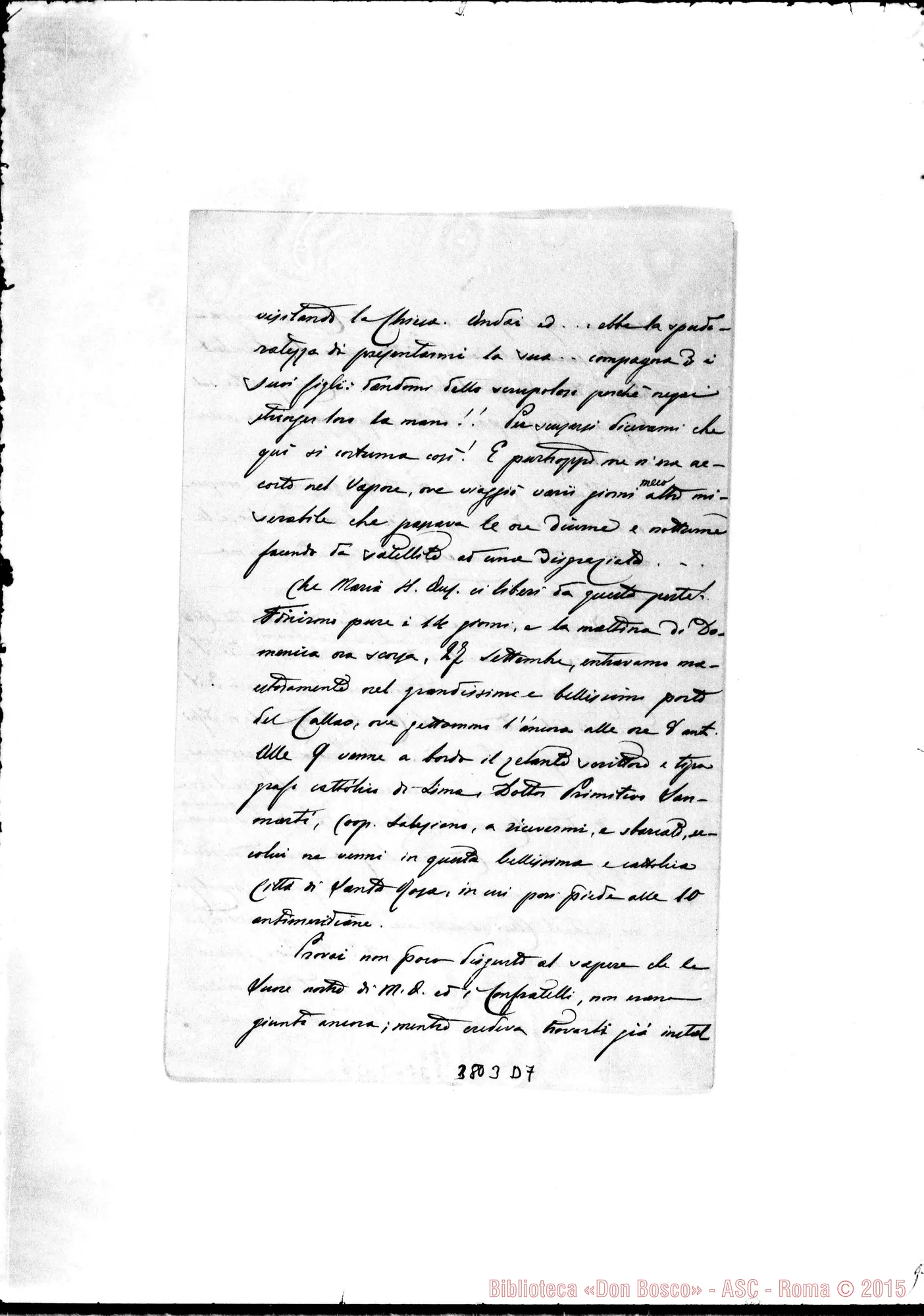 Fotogramma D 7 — « « Lima, 29-09-1891 Autogr. Rua