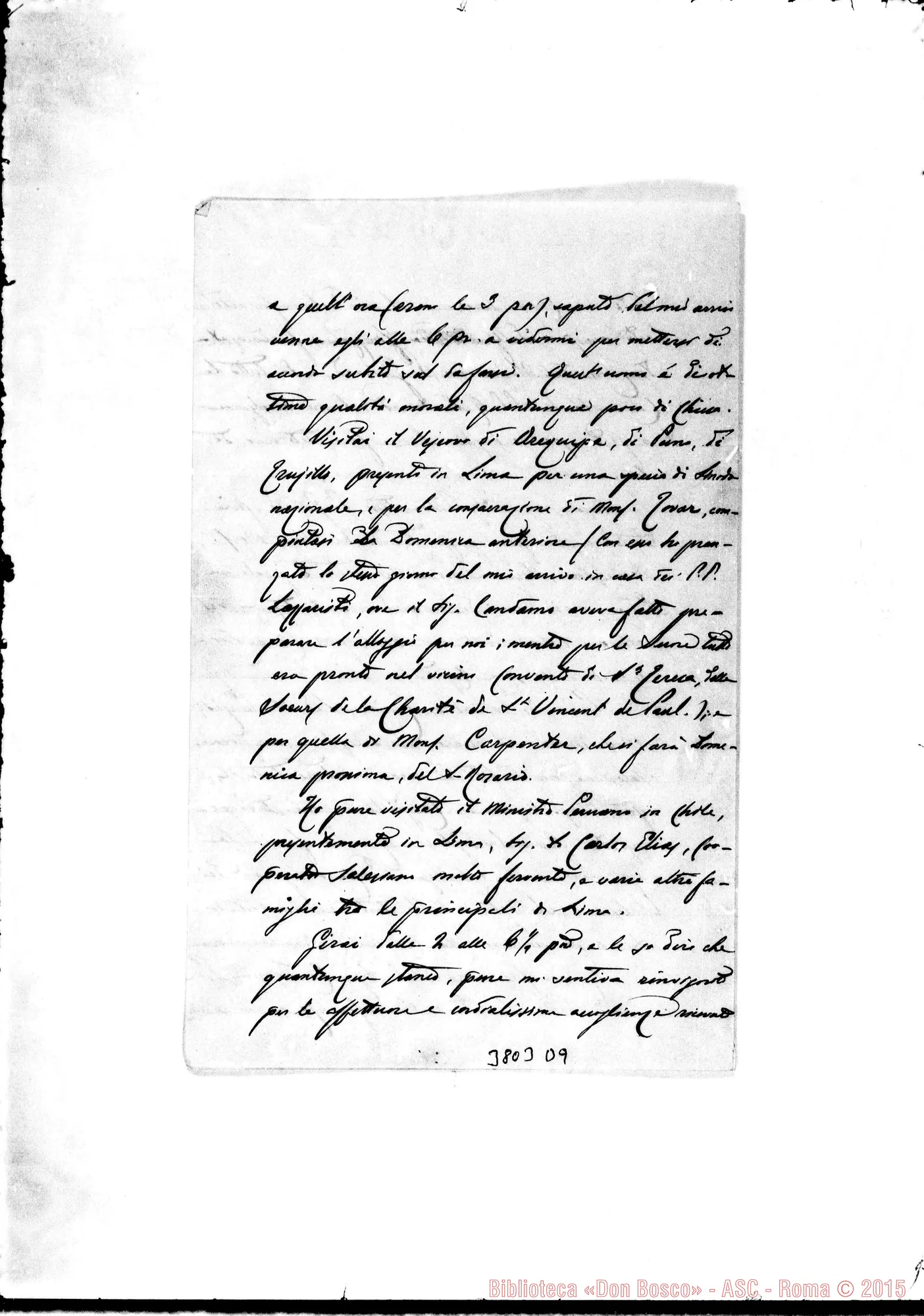 Fotogramma D 9 — « « Lima, 29-09-1891 Autogr. Rua