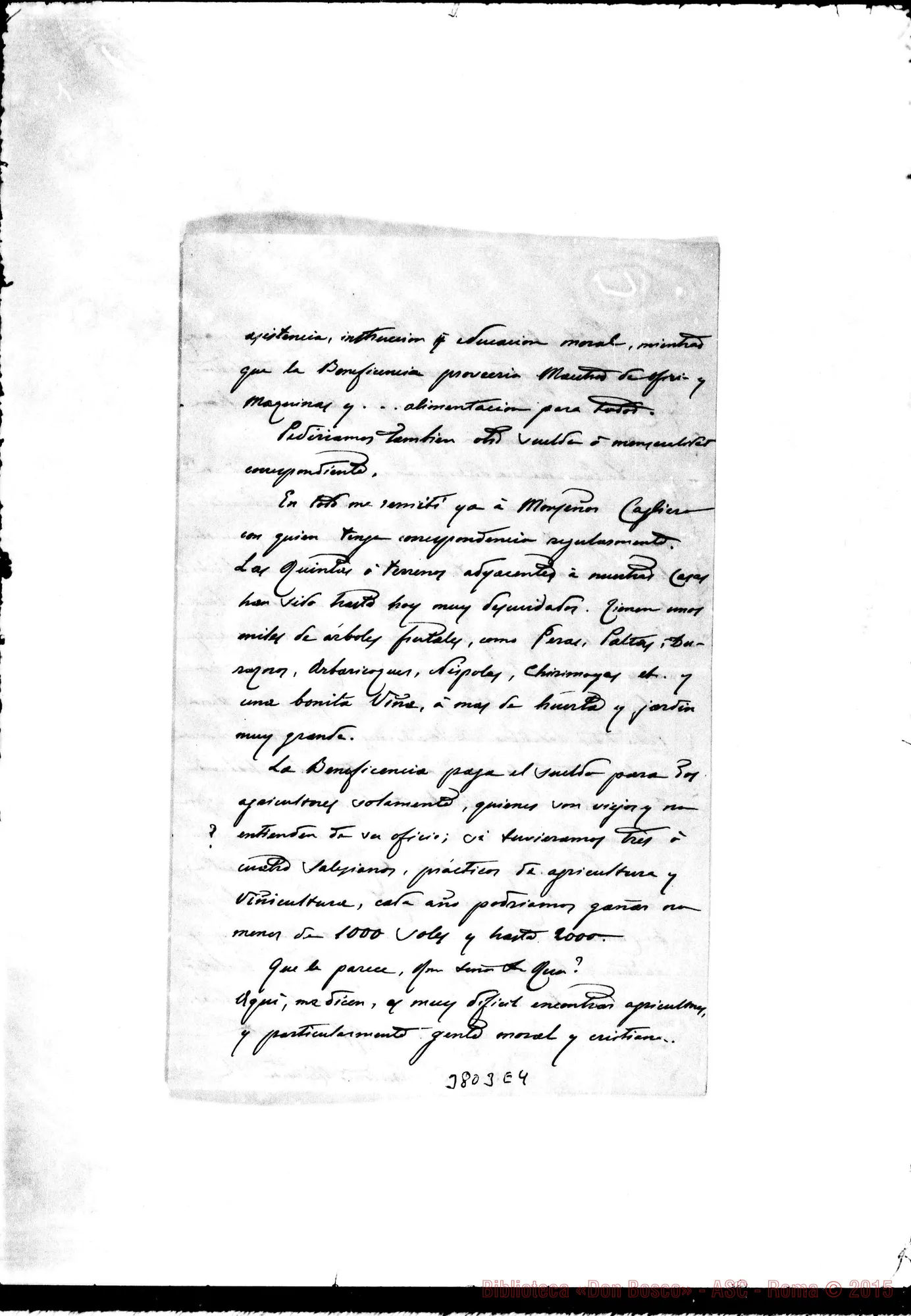 Fotogramma E 4 — « « Lima, 10-10-1891 Autogr. Rua