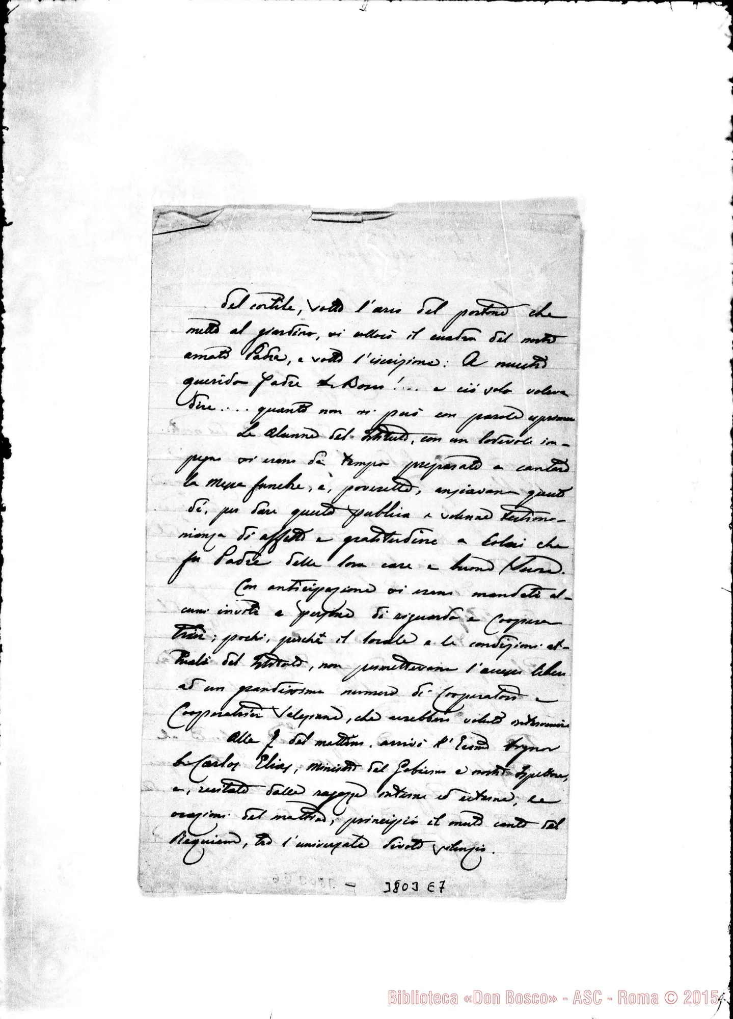 Fotogramma E 7 — « « Lima, 31-01-1893 Autogr. Rua