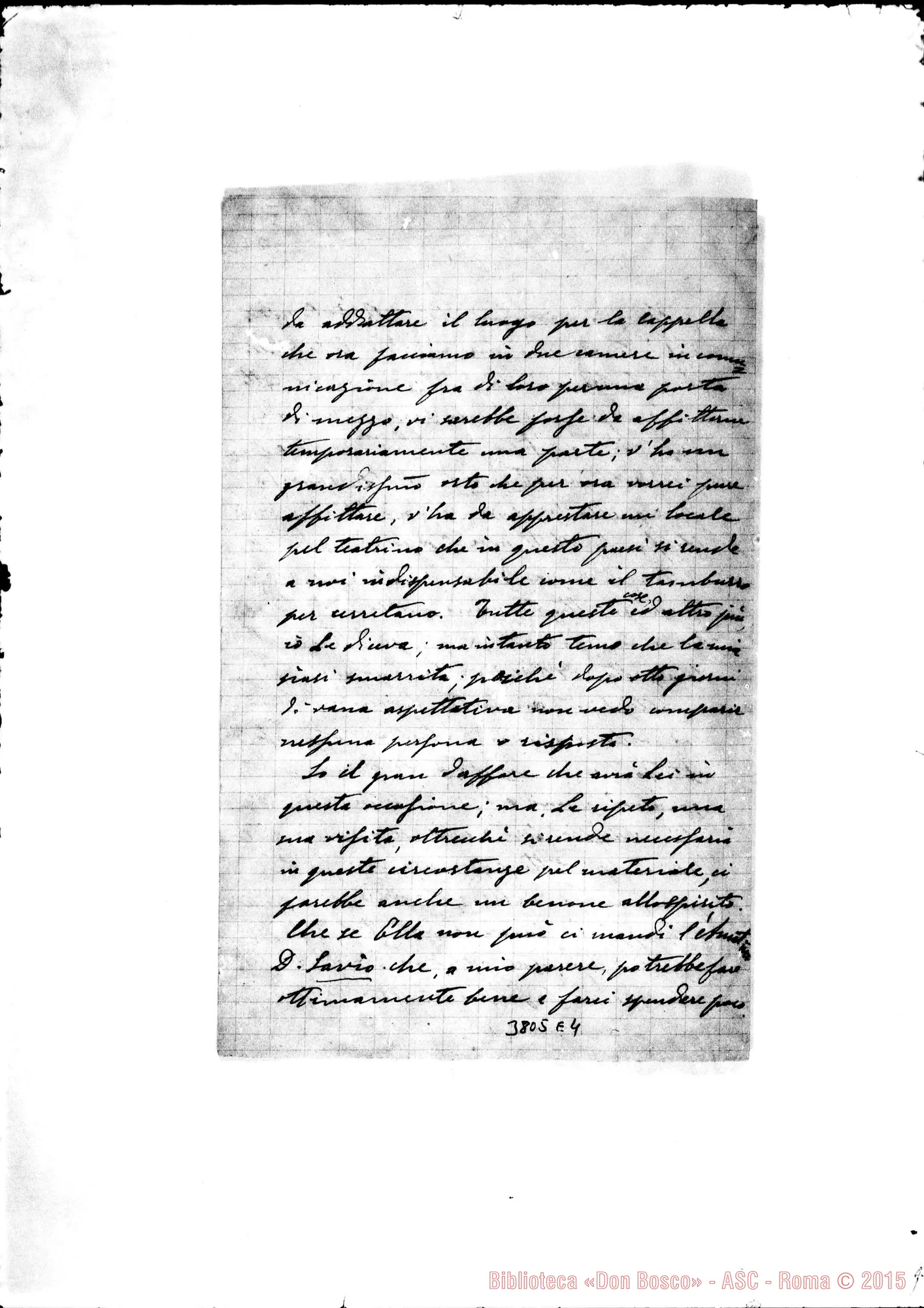 Fotogramma E 4 — « « Faenza, 27-11-1887 Autogr. Rua