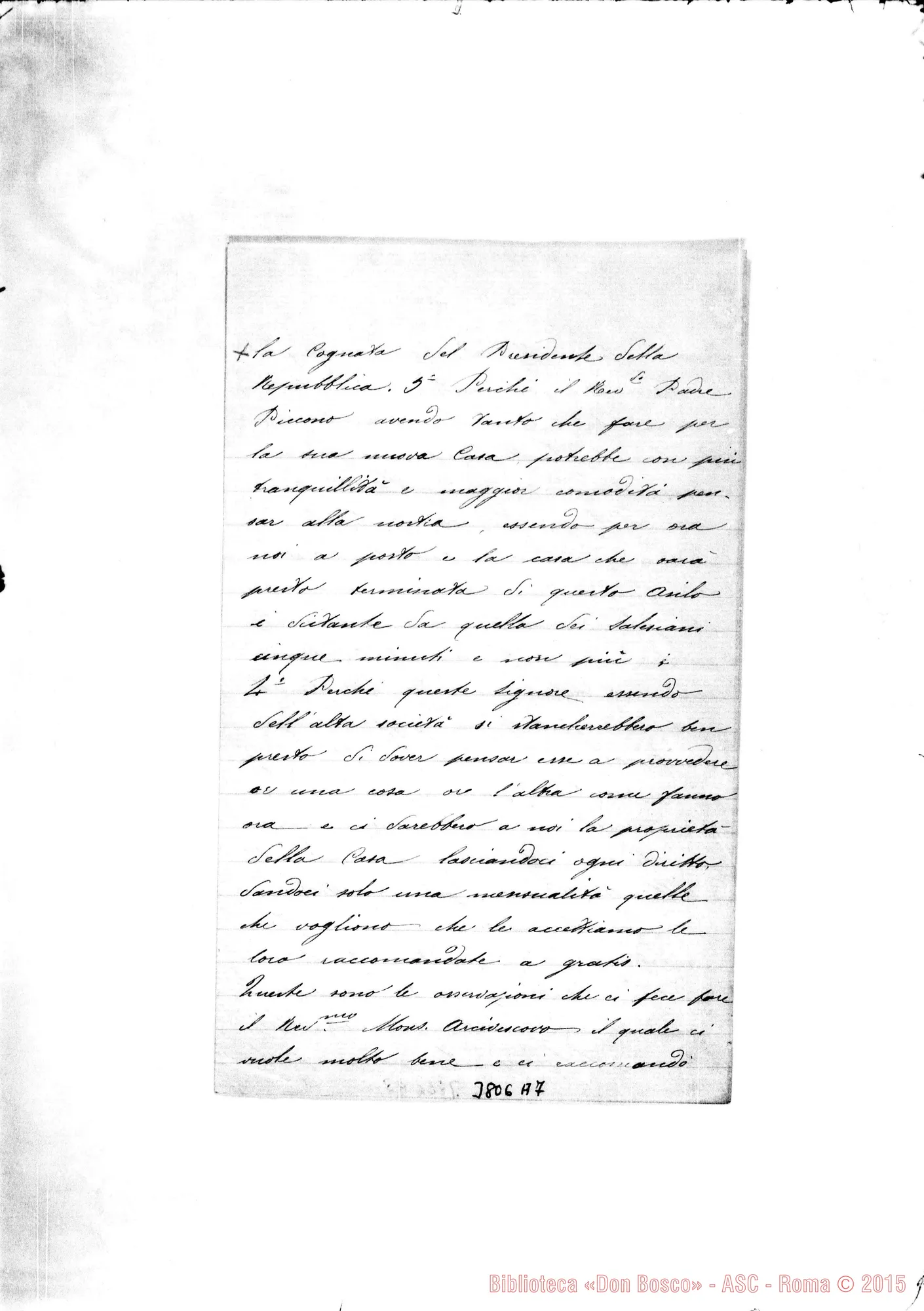 Fotogramma A 7 — Rinaldi Orsolina, suora Mexico, 8-03-1894 Autogr. Rua