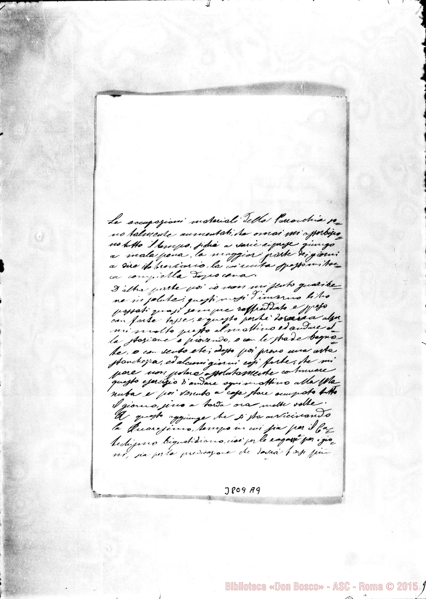 Fotogramma A 9 — Ruffa Francesco, SDB Tunis, 10-02-1897 Autogr. Rua