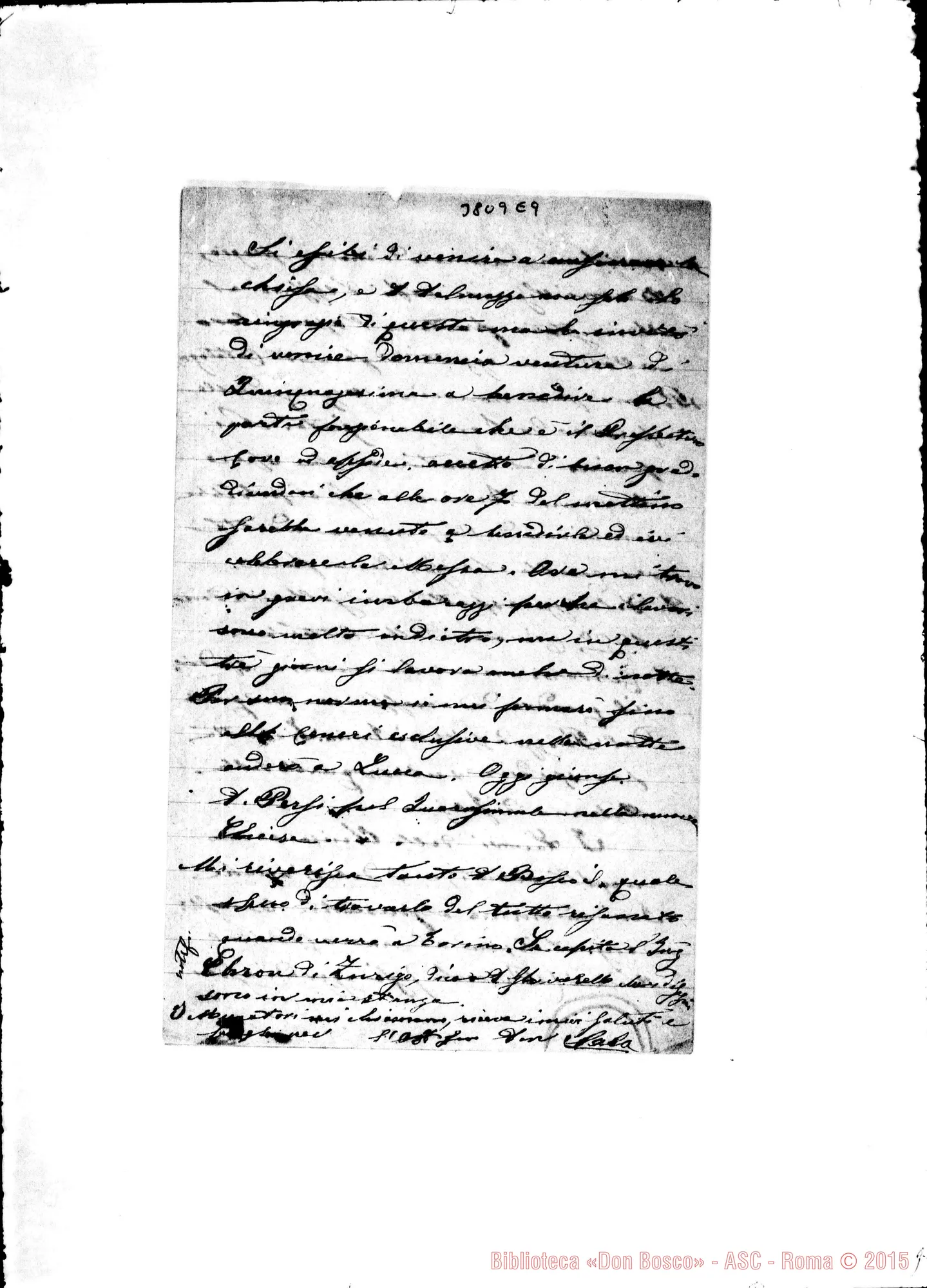 Fotogramma E 9 — « « Roma, 20-02-1884 Autogr. Rua