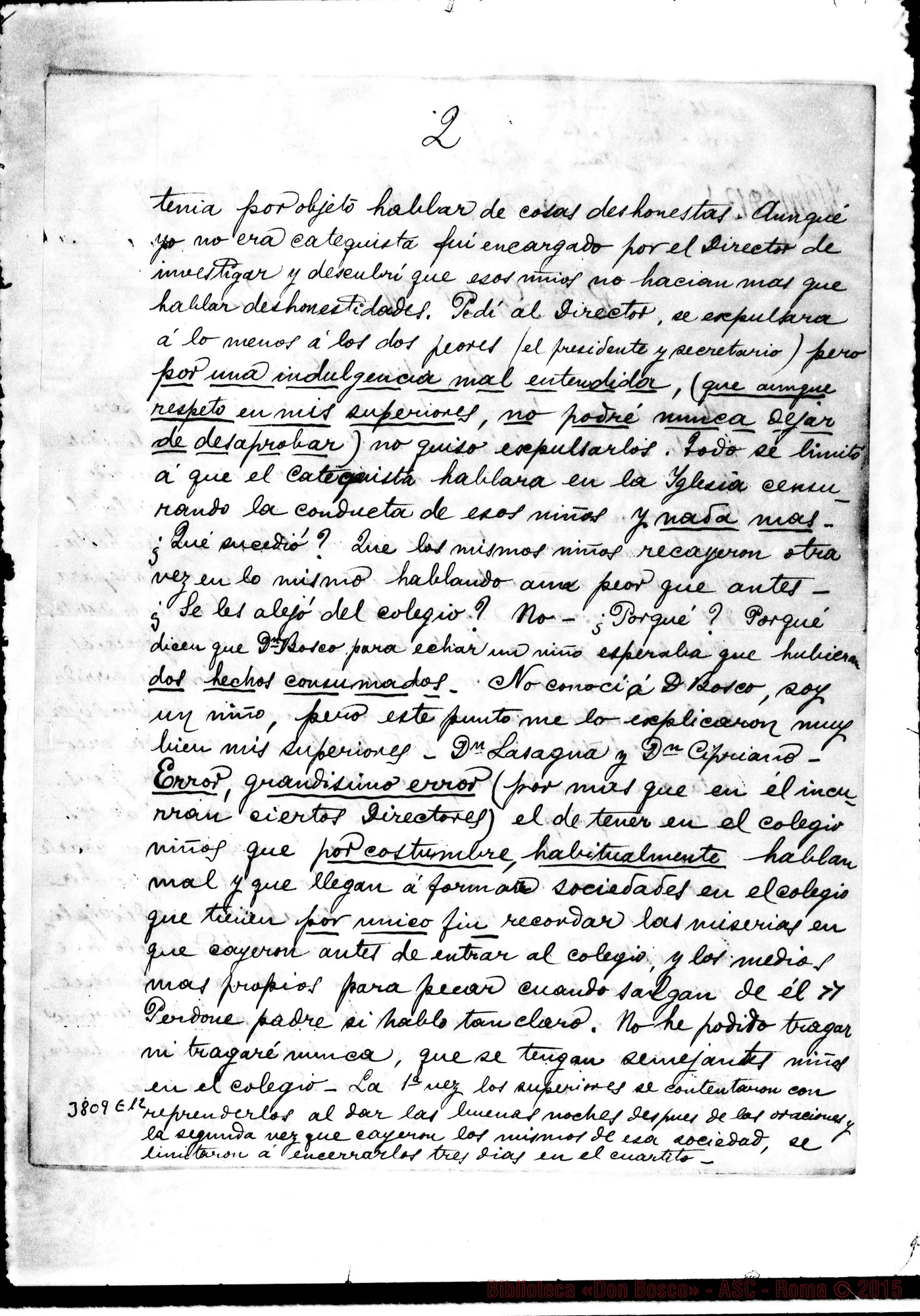 Fotogramma E 12 — Sallaberry Luis Hector, SDB Santiago, 14-01-1887 Autogr. Rua