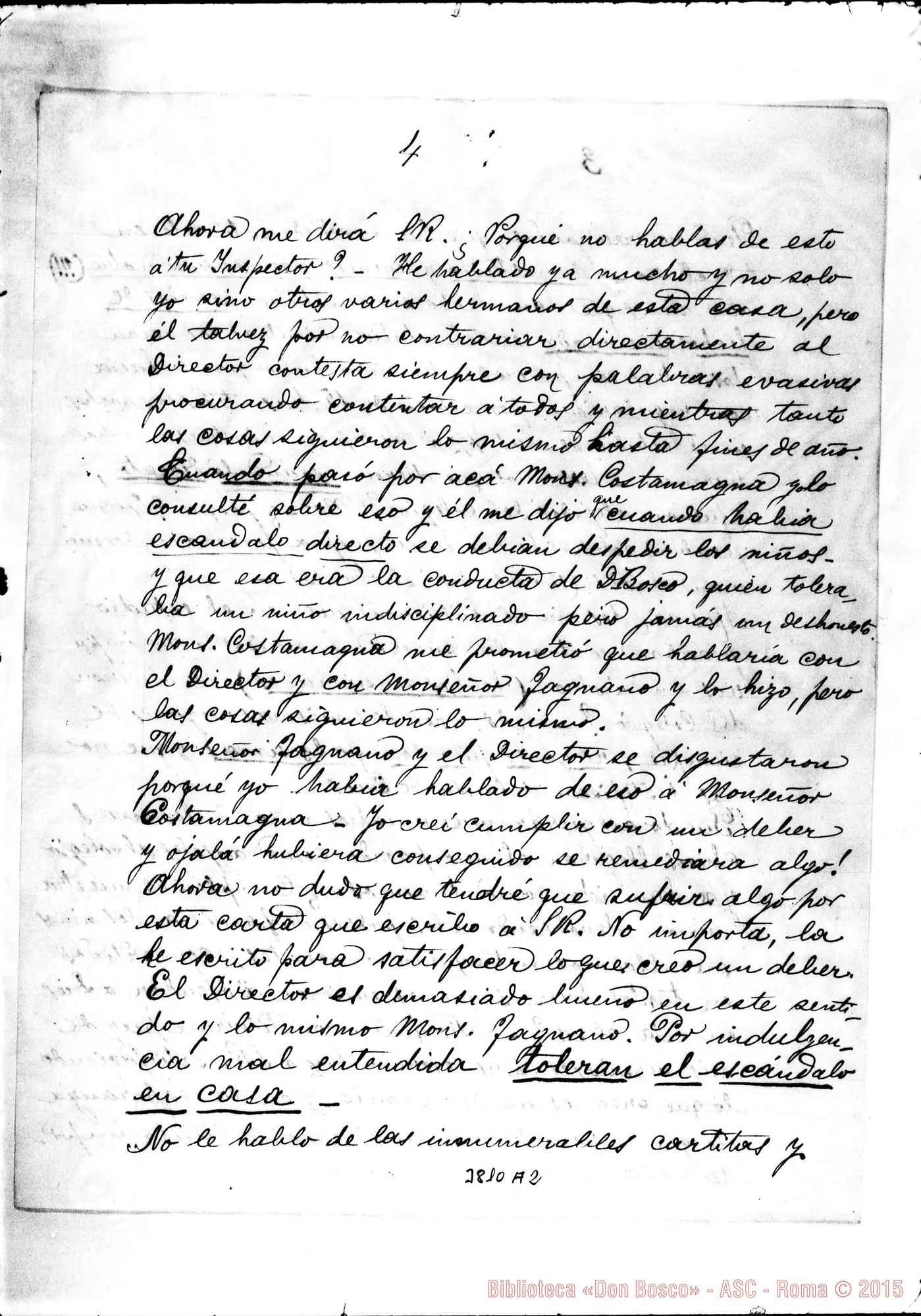 Fotogramma A 2 — Sallaberry Luis Hector, SDB Santiago, 14-01-1887 Autogr. Rua