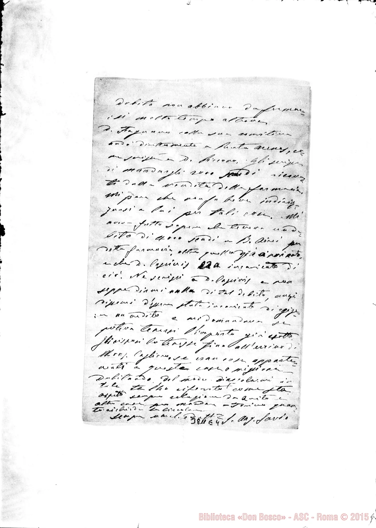 Fotogramma E 4 — « « Patagones, 15-12-1888 Autogr. Rua