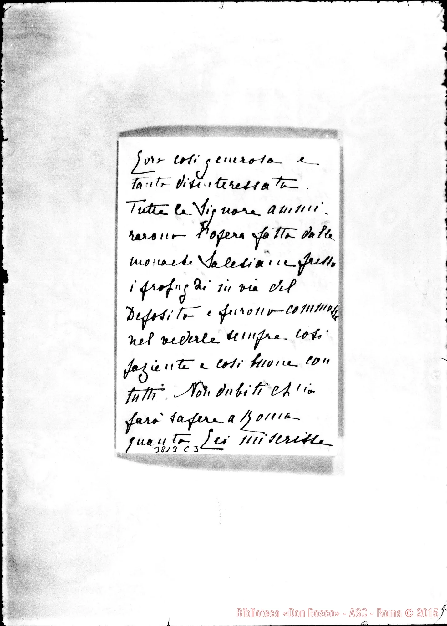 Fotogramma C 3 — Savoia Letizia s.l. 1909 Autogr. Rua
