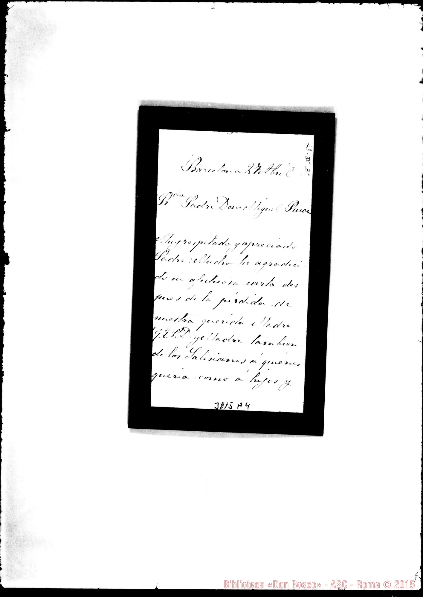 Fotogramma A 4 — Serra Isabel, ved. Gispert Barcelona, 27-04-