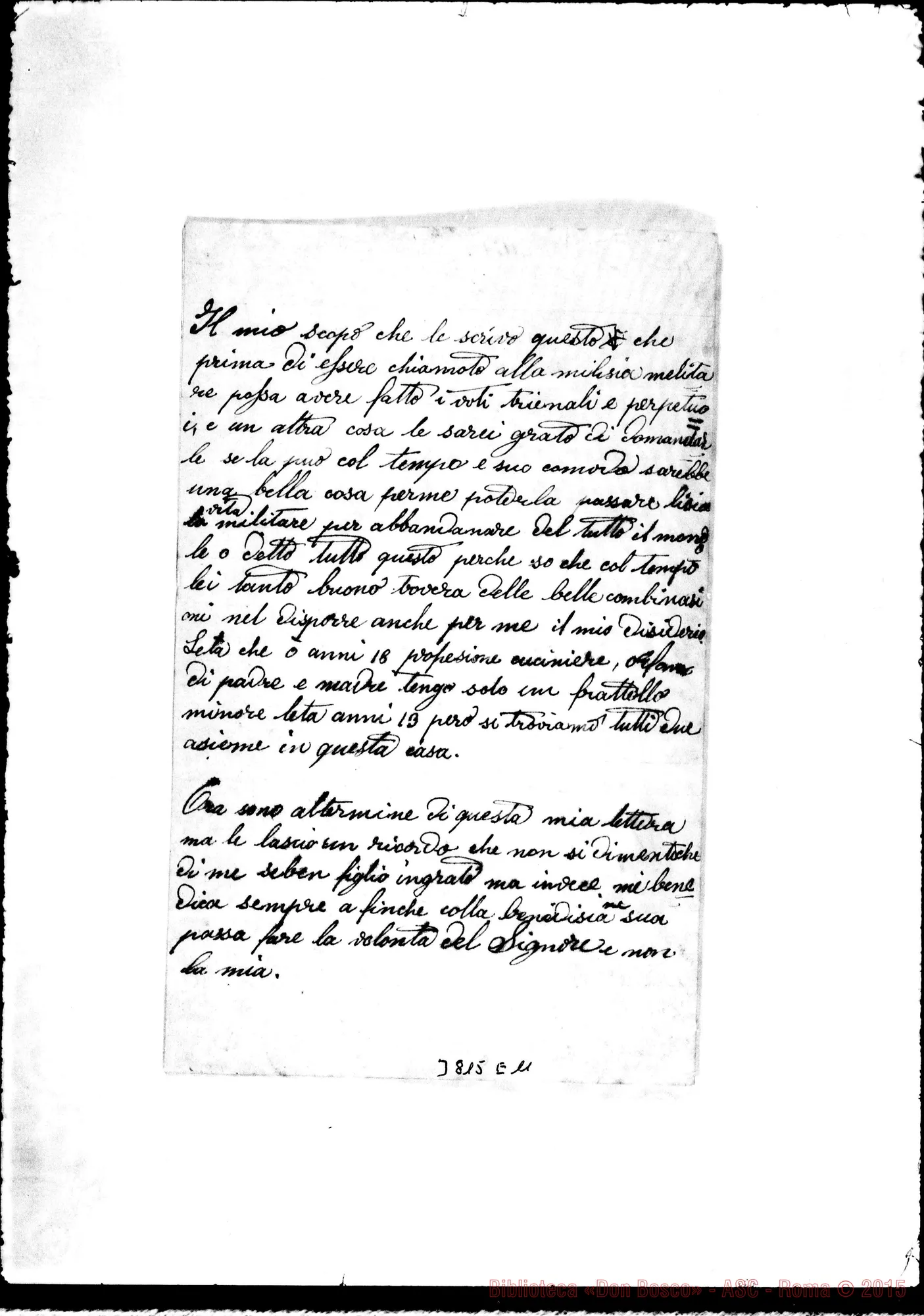 Fotogramma E 11 — Spagnol Ermenegildo, coad. Mogliano Veneto, 3-05-1897 Autogr. Rua