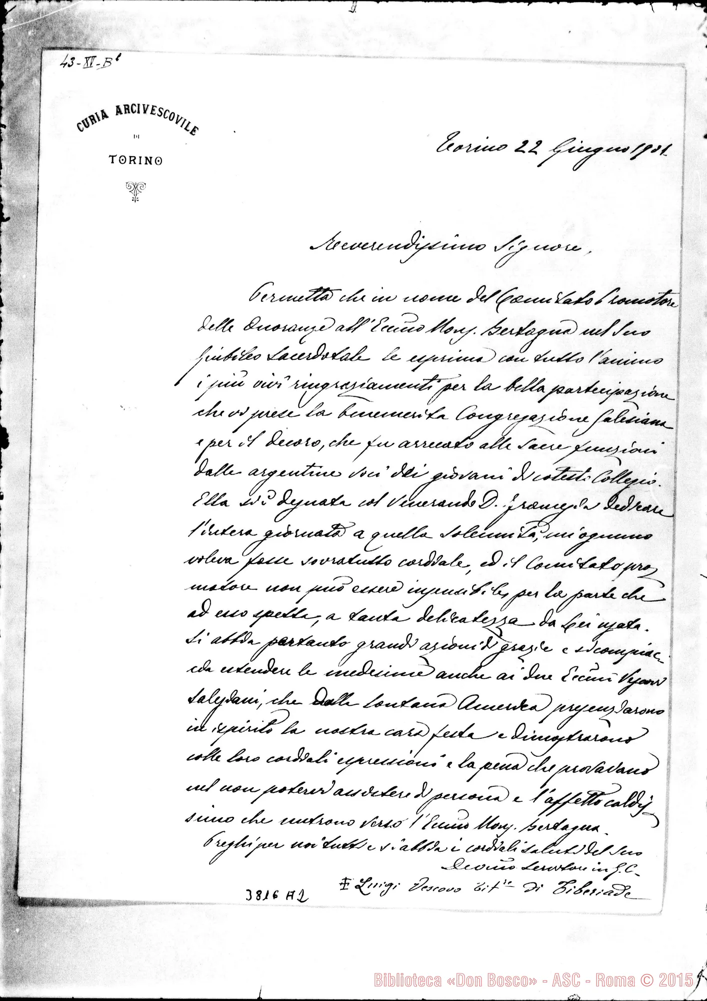 Fotogramma A 2 — « Torino, 22-06-1901