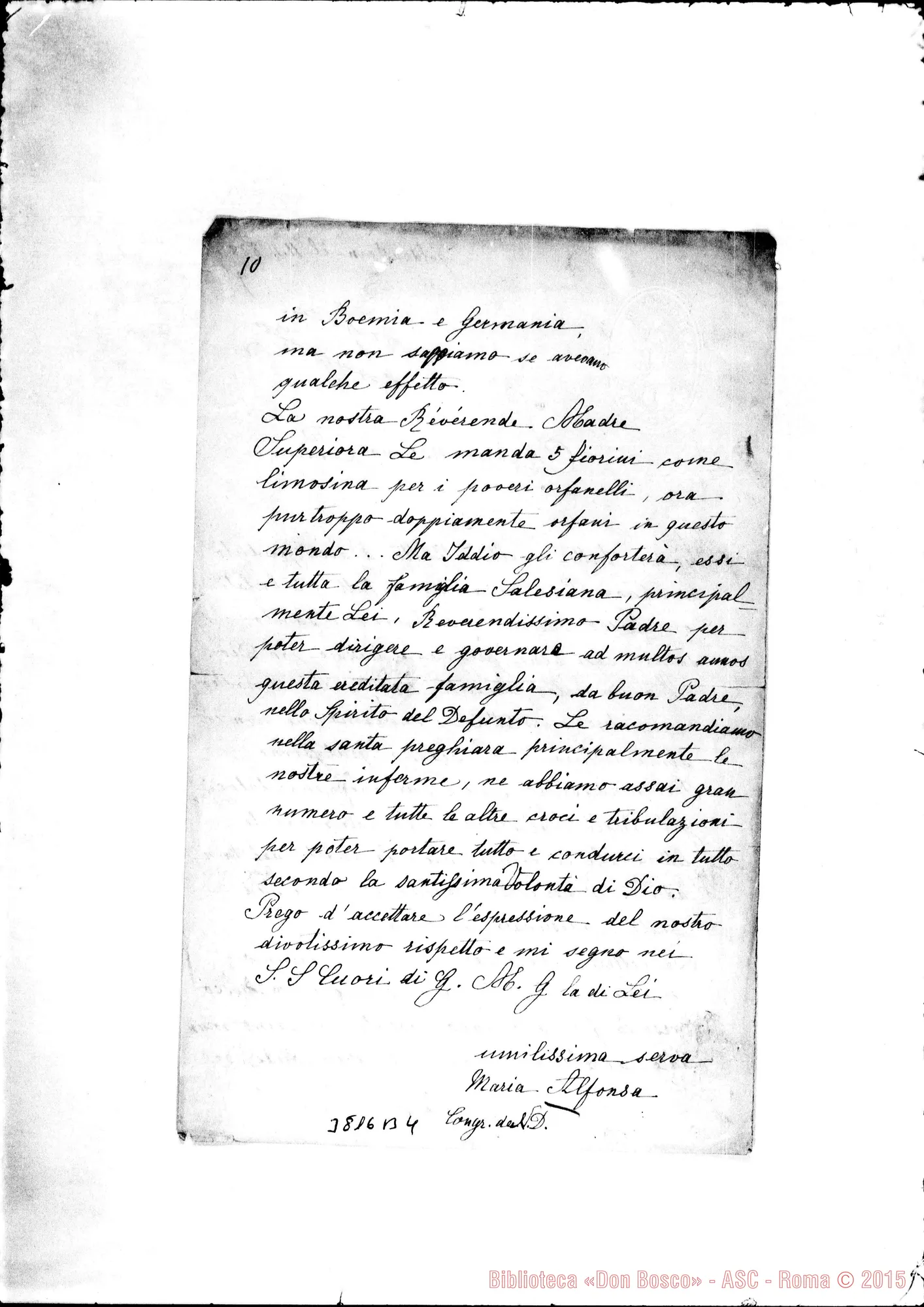 Fotogramma B 4 — Suor Maria Alfonsa Goldenstein, 11-02-1888