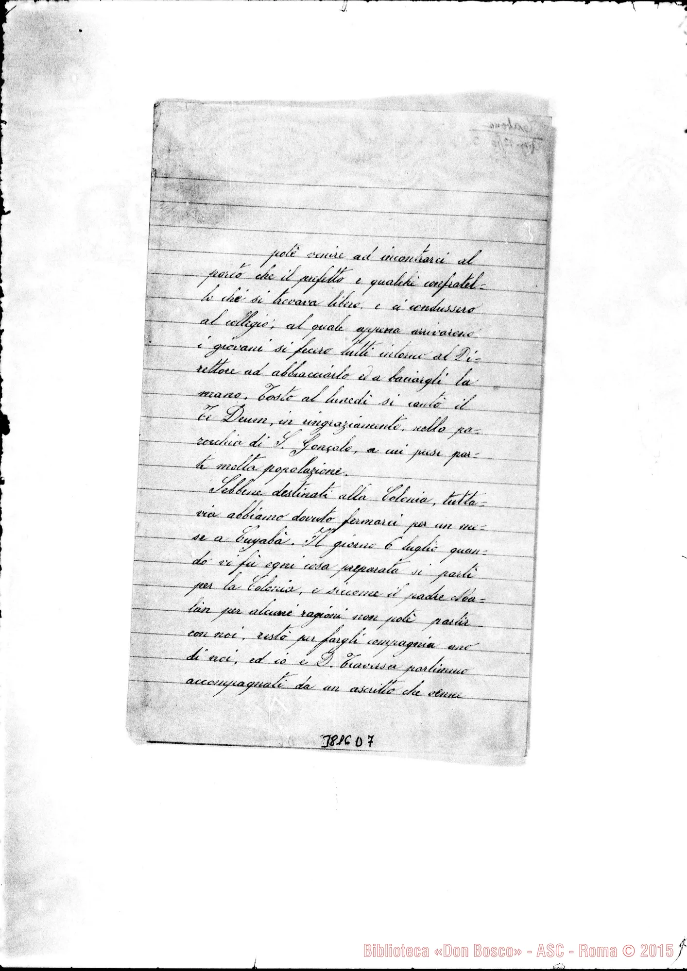 Fotogramma D 7 — Tabone Vittorio, coad. SDB Col. Teresa, 25-07-1897 Autogr. Rua