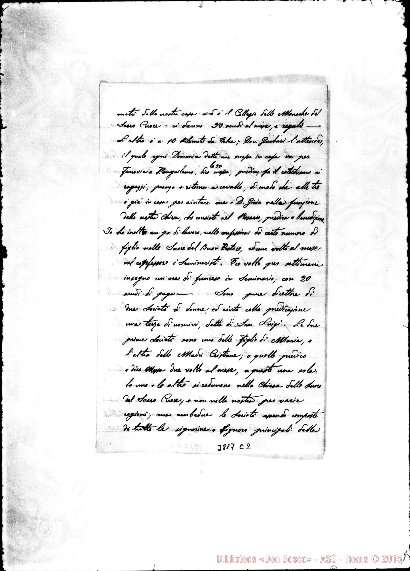 Fotogramma E 2 — « « Talea, 4-06-1888 Autogr. Rua