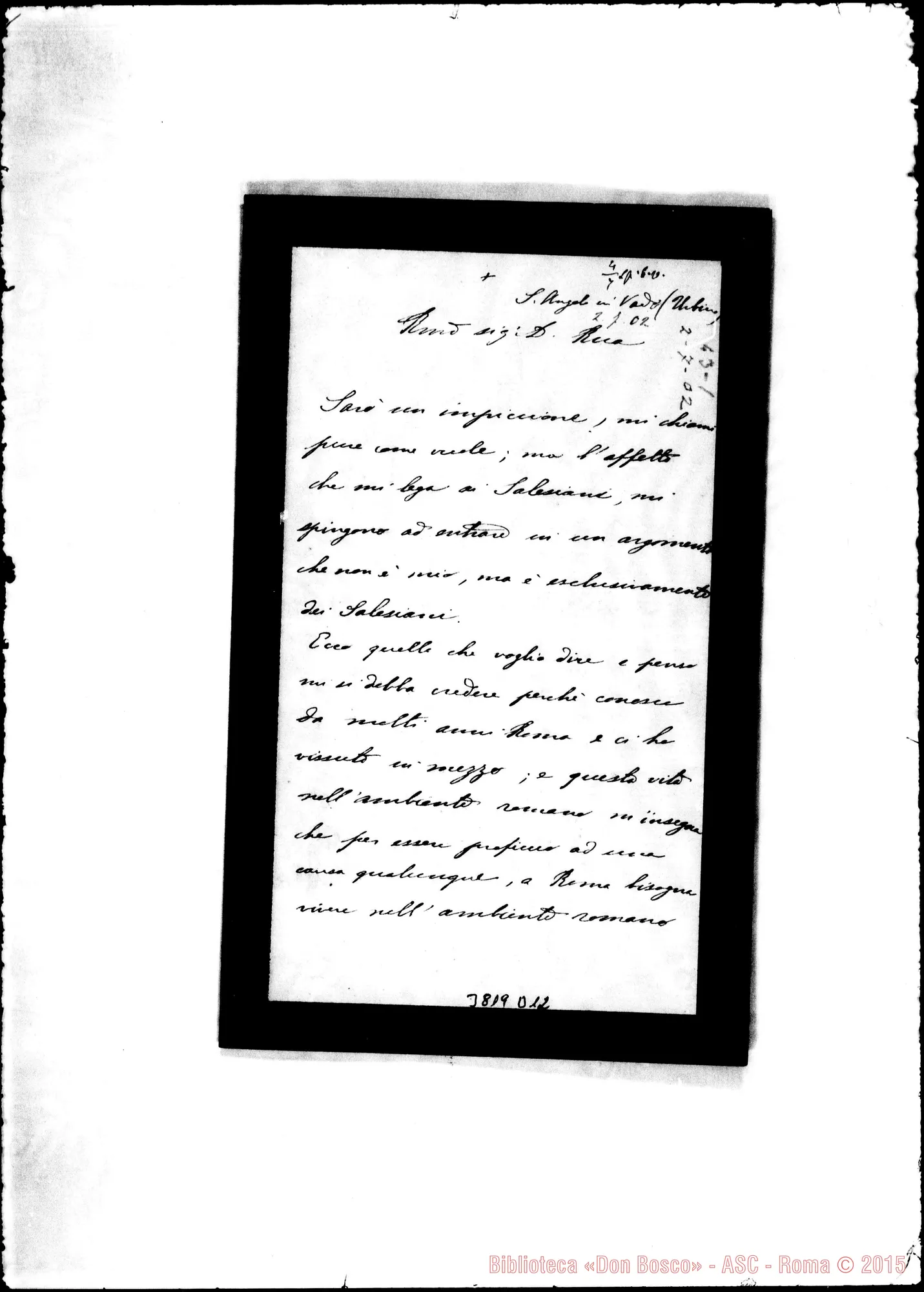 Fotogramma D 12 — Valbonesi Antonio, vesc. S. Angelo, 2-07-1902