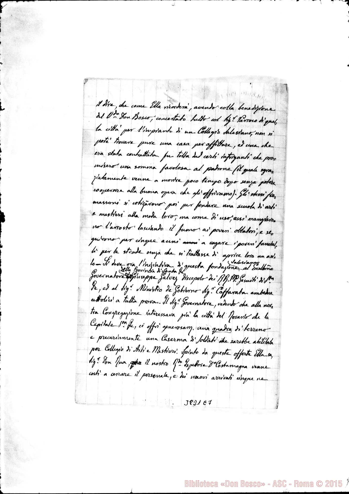 Fotogramma E 7 — « « Buenos Aires, 20-03-1890 Autogr. Rua